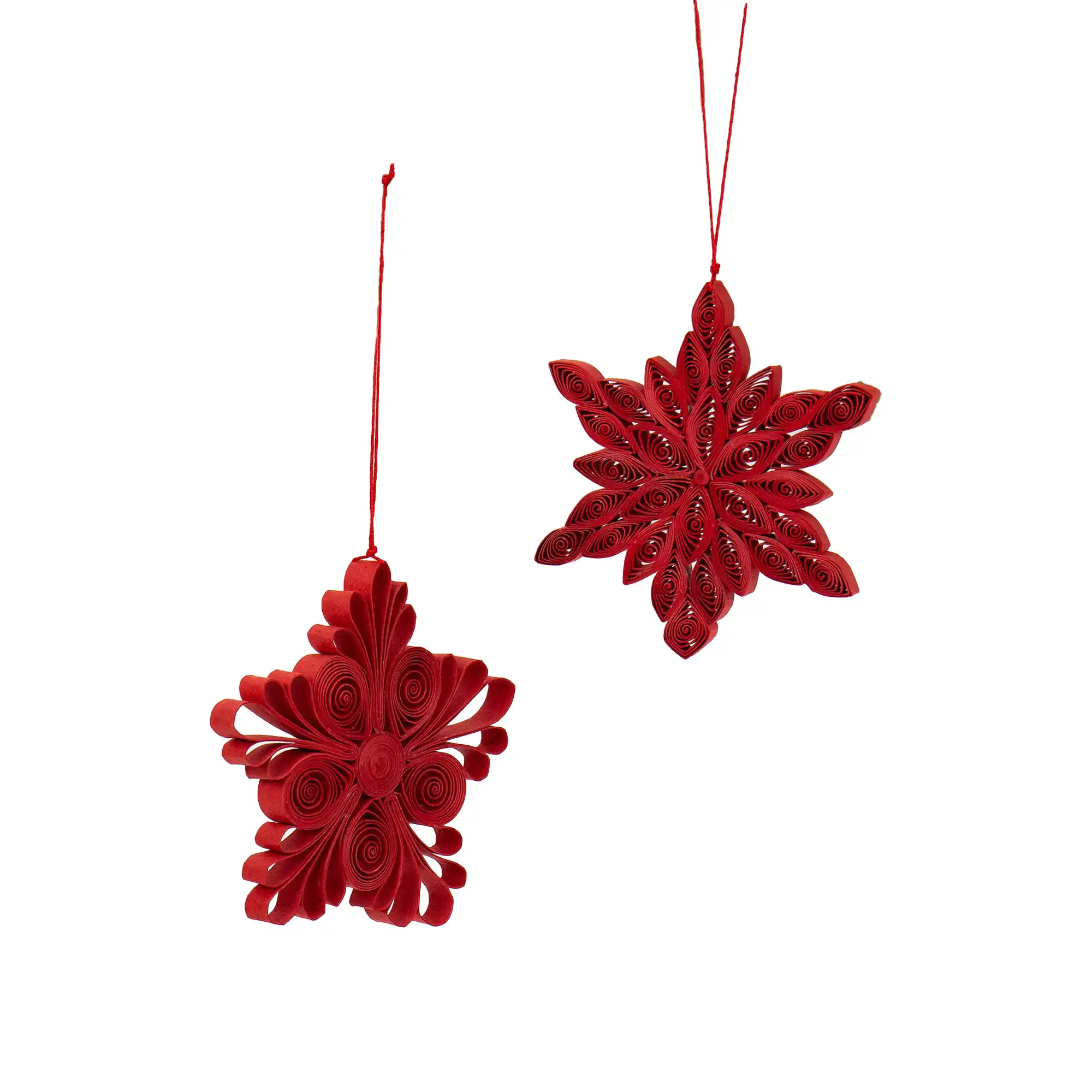 Red Quilled Christmas PendMauren 2-Pack