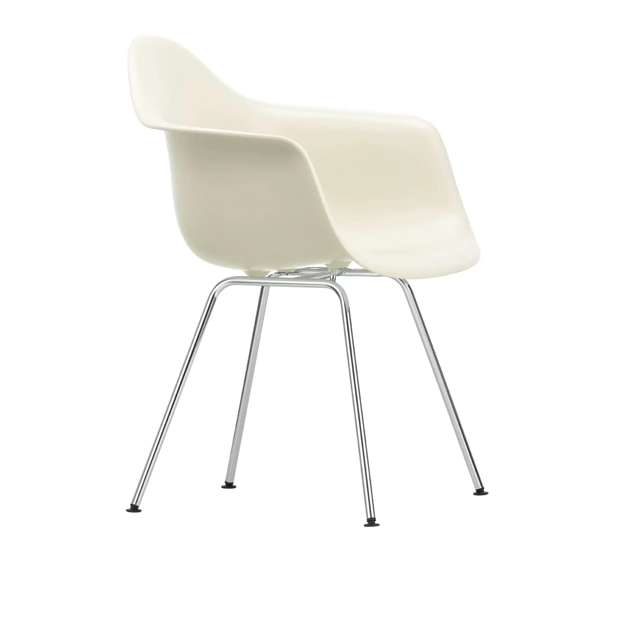 Eames Plastic Armchair DAX - 11 Pebble - Chrome Base