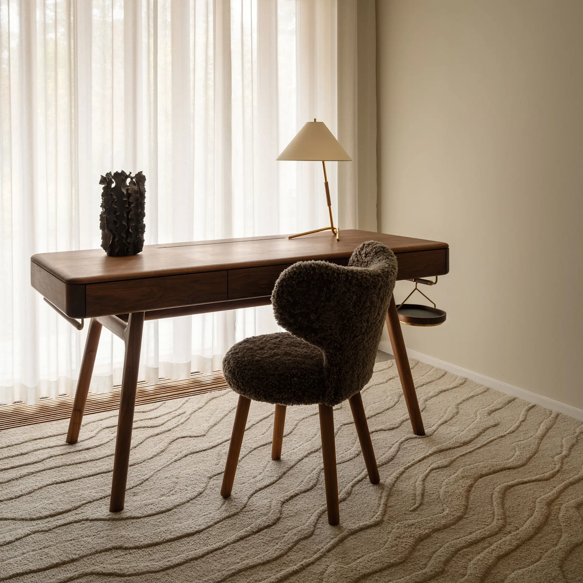 Duvell ullteppe light beige