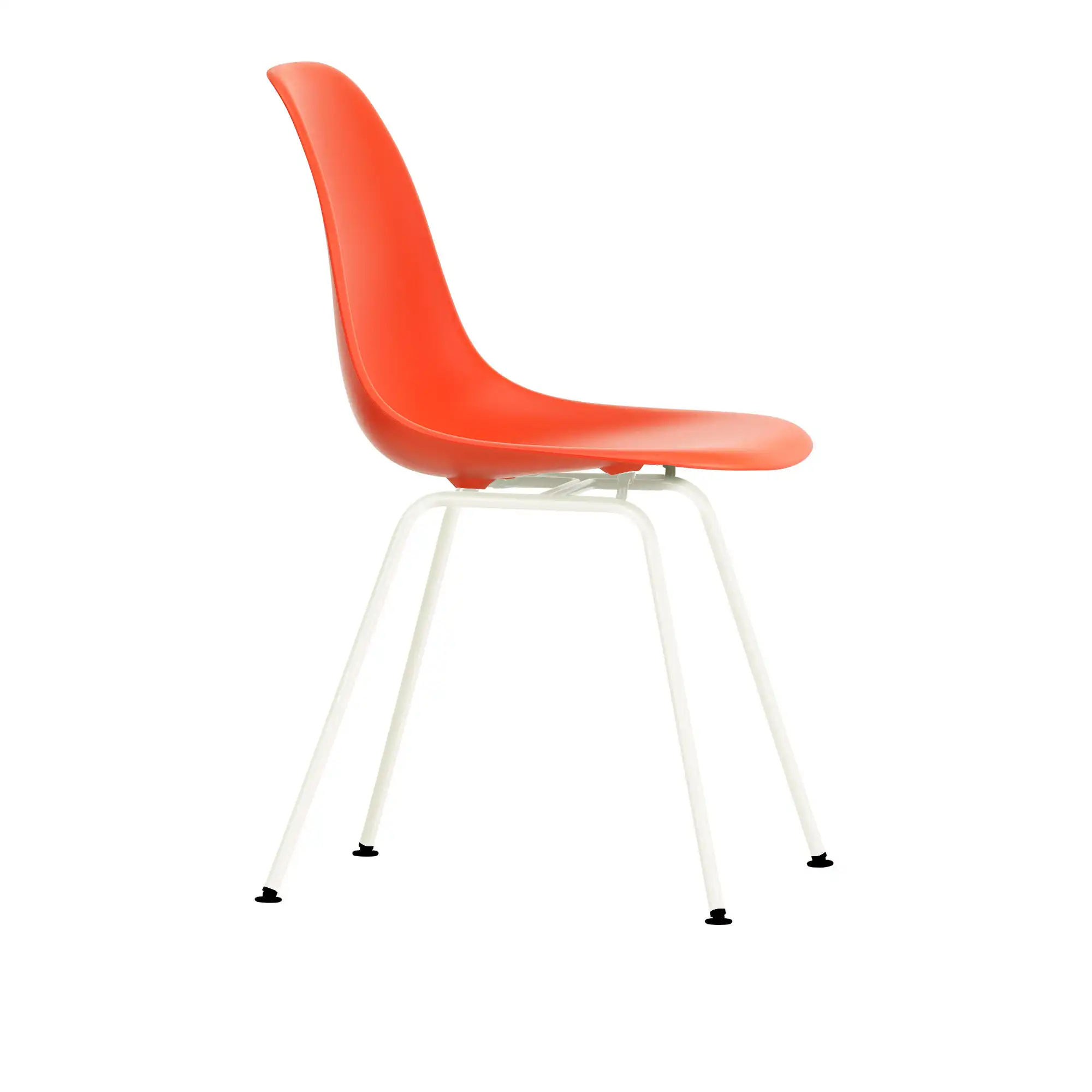 Eames Plastic Chair DSX - 03 Poppy Red - White Base