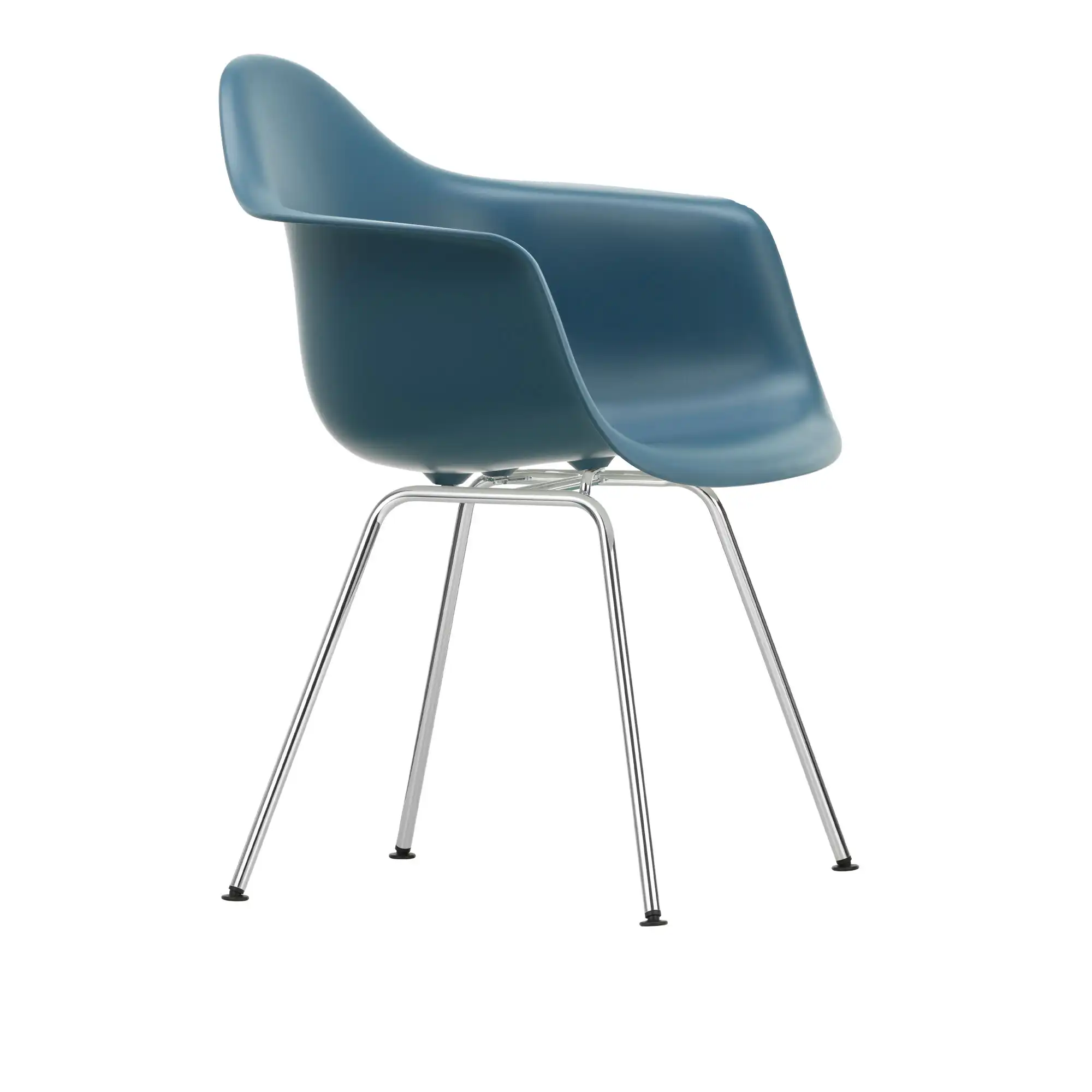 Eames Plastic Armchair DAX - 83 Sea Blue - Chrome Base