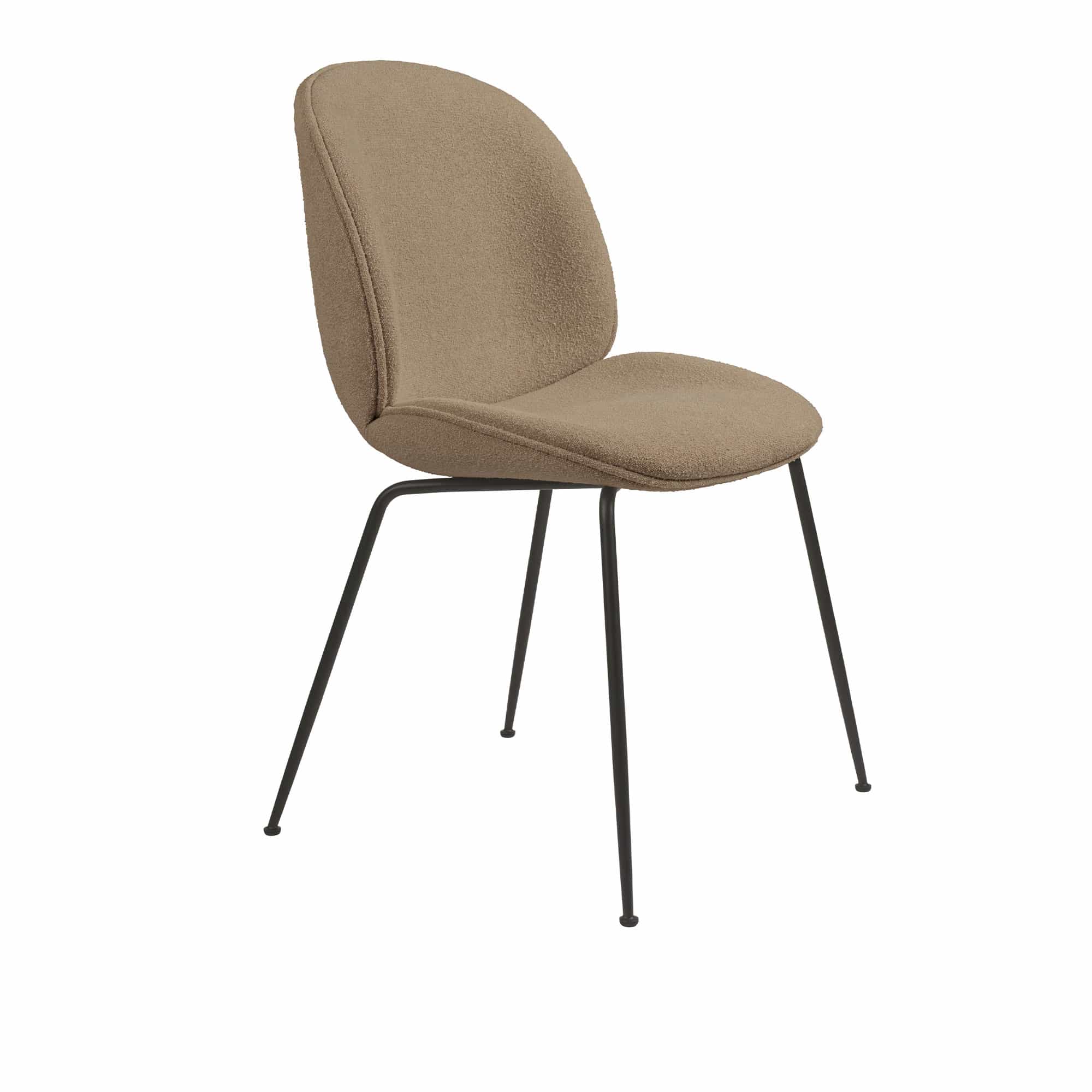 Beetle Dining Chair Conic Base Black - Fully Upholstered