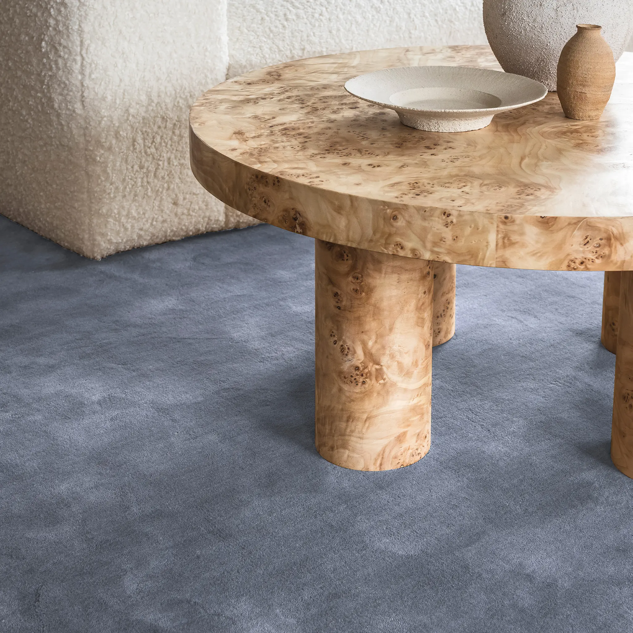 Solid Wool Sky Blue ullteppe