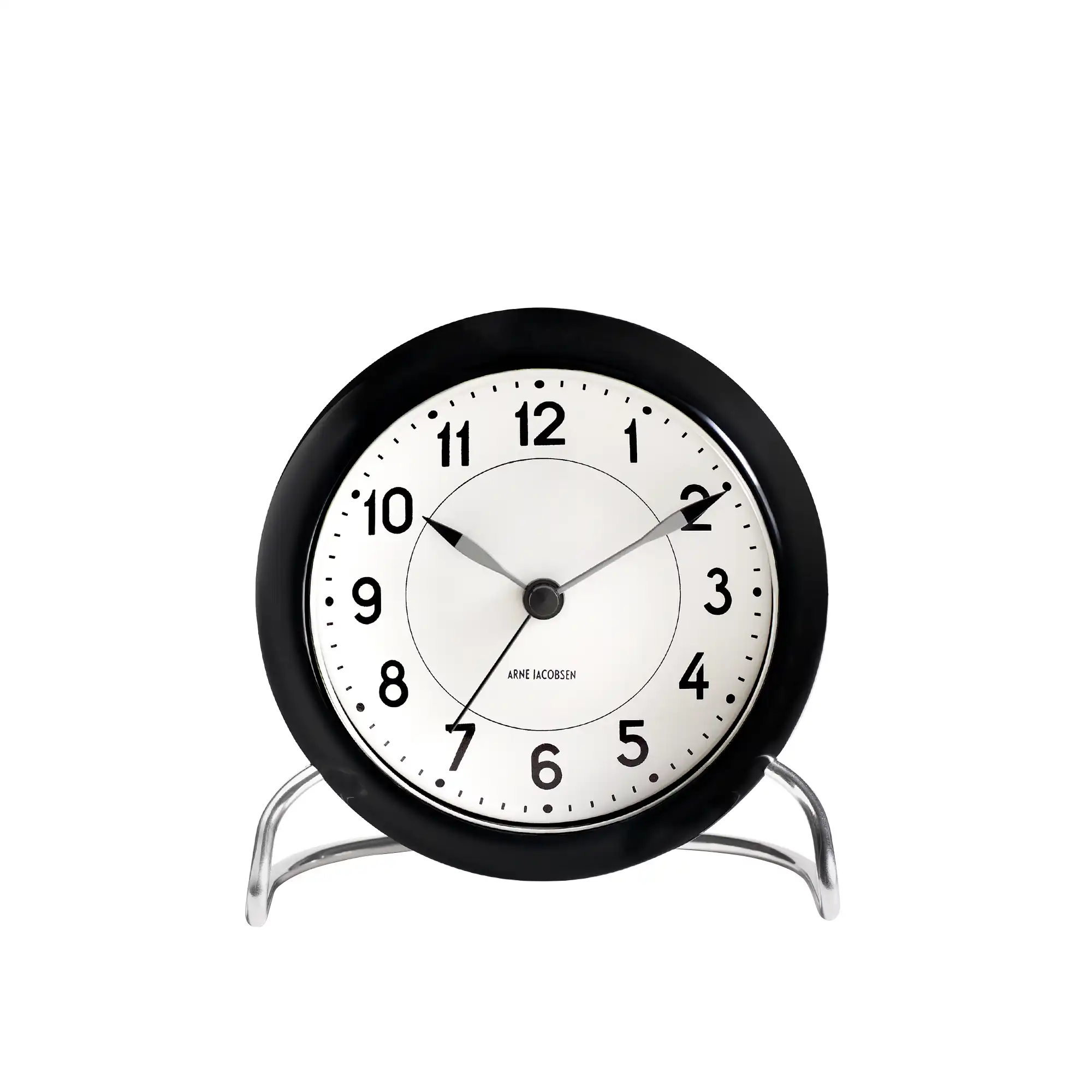 AJ Station Table Clock Black