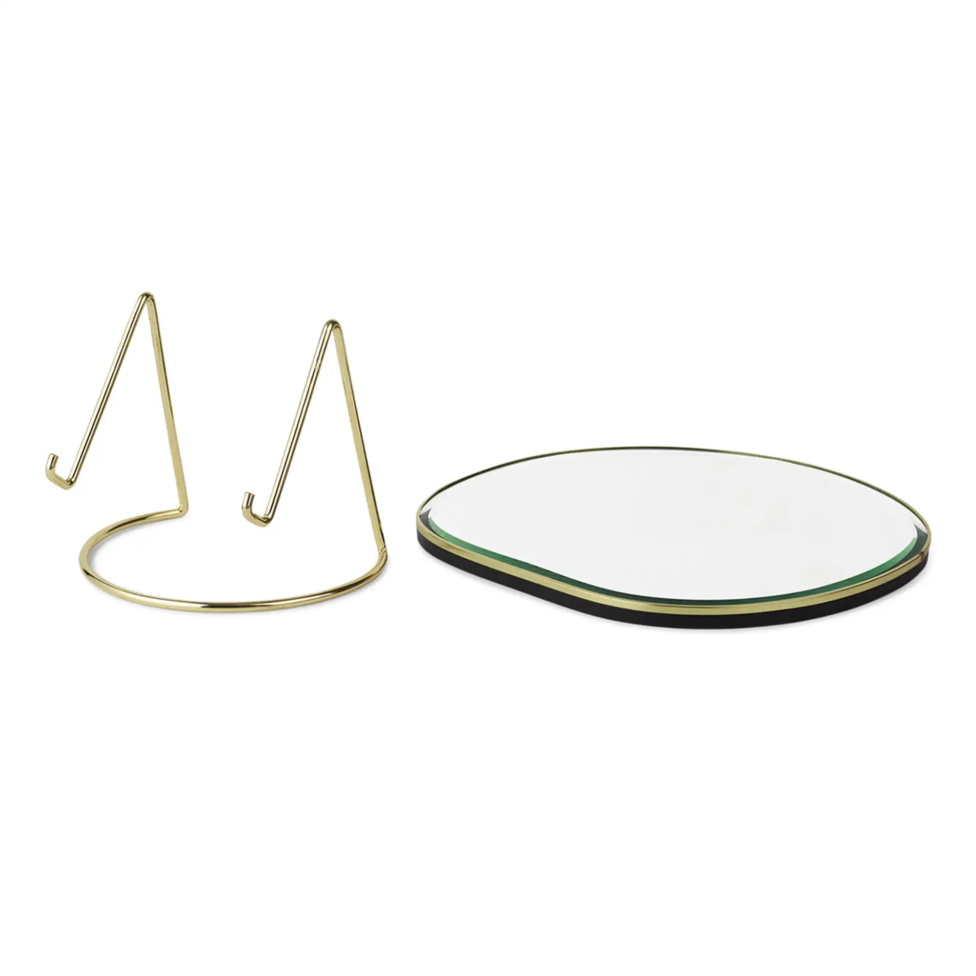 Pond Table Mirror Brass