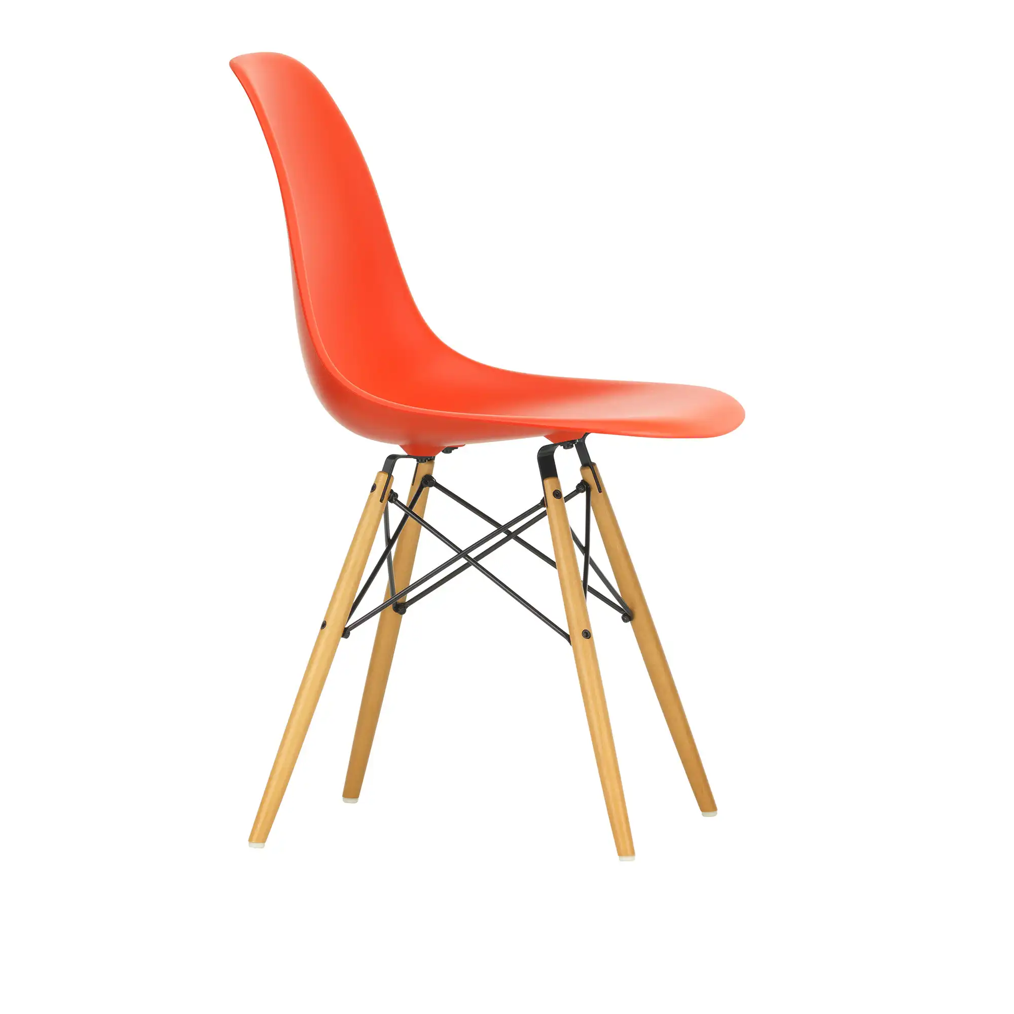 Eames RE Plastic Chair DSW stol Golden Maple