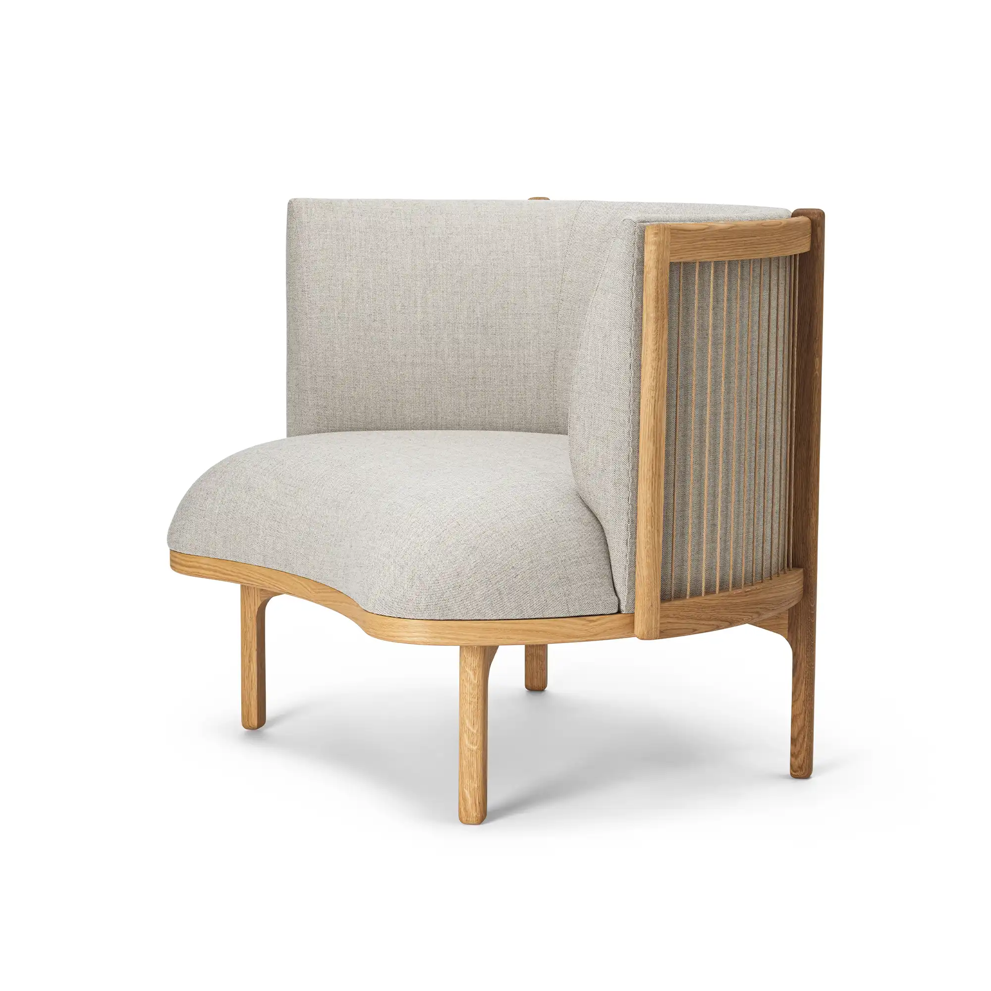 RF1904 Sideways Lounge Chair Oiled Oak