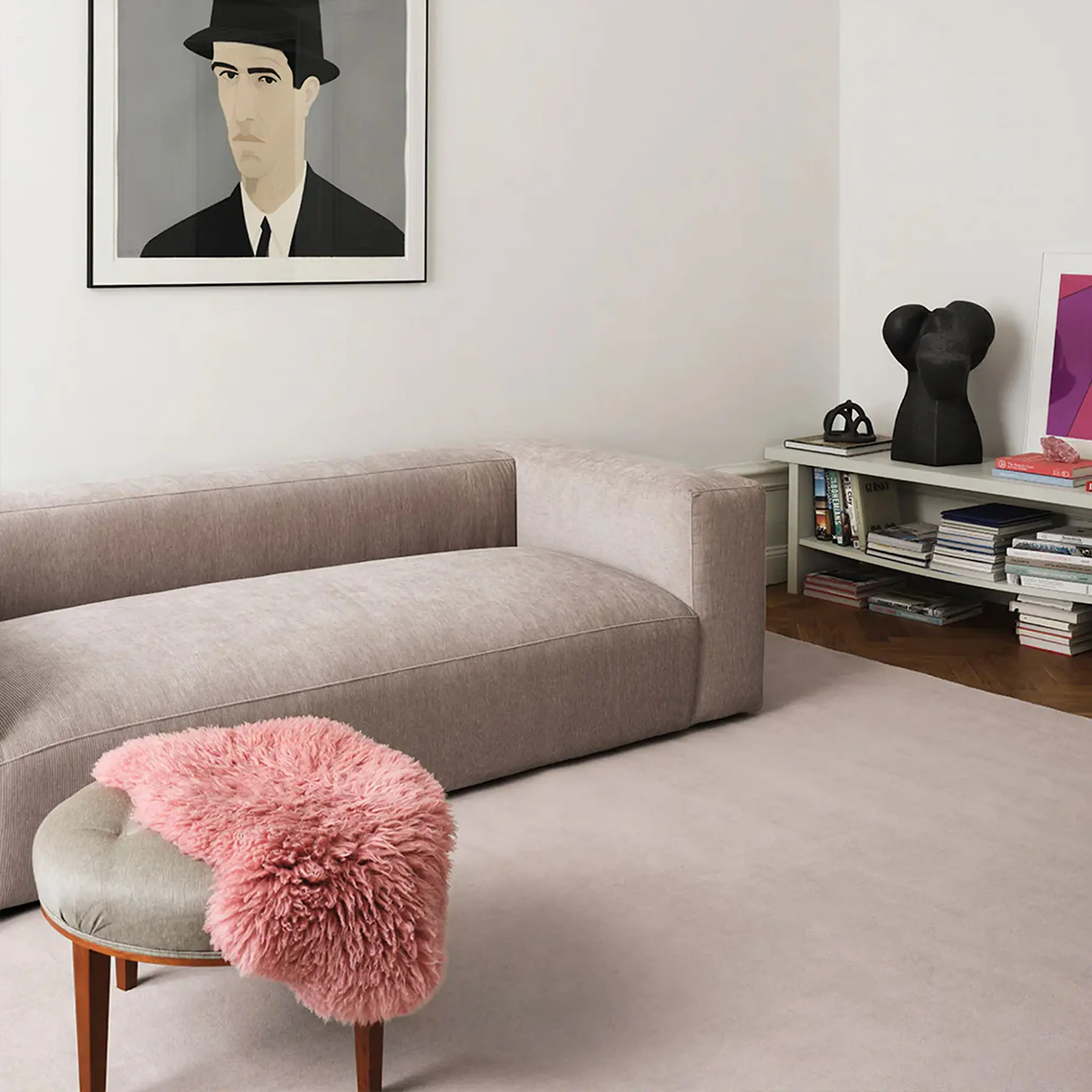 Solid Wool Oatmeal ullteppe