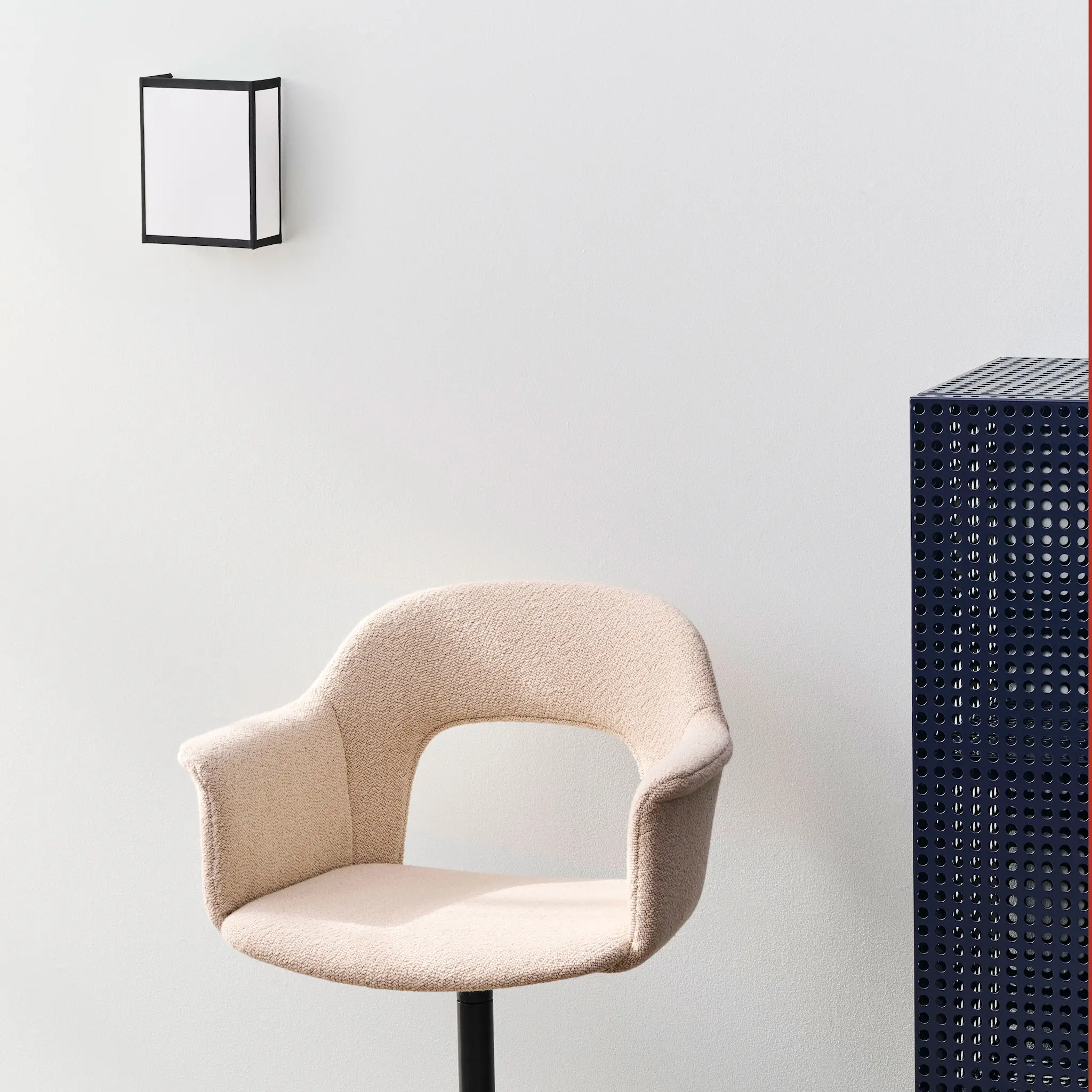 Ava Square Wall Lamp White