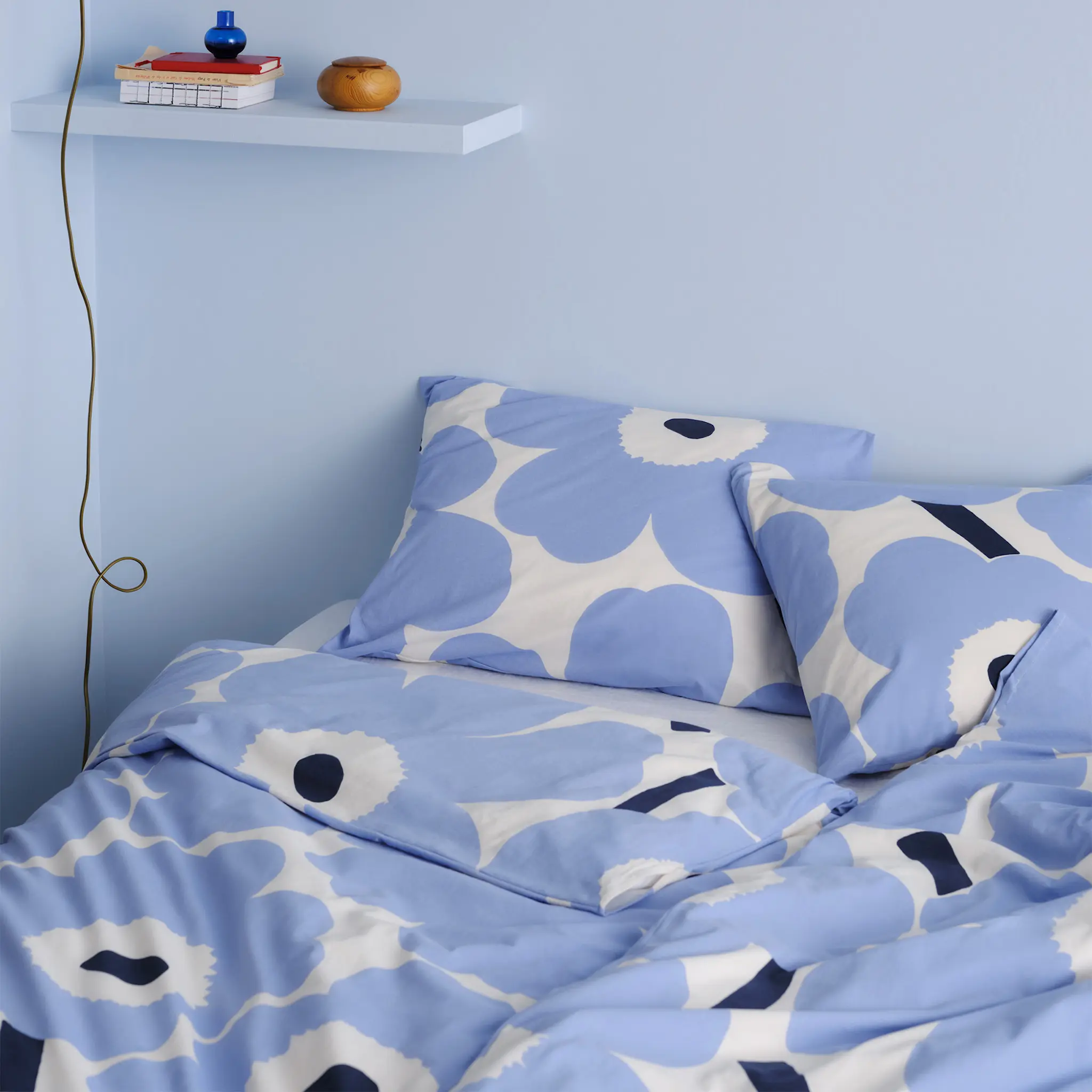 Unikko Jersey Off White Lt.Blue Navy putetrekk