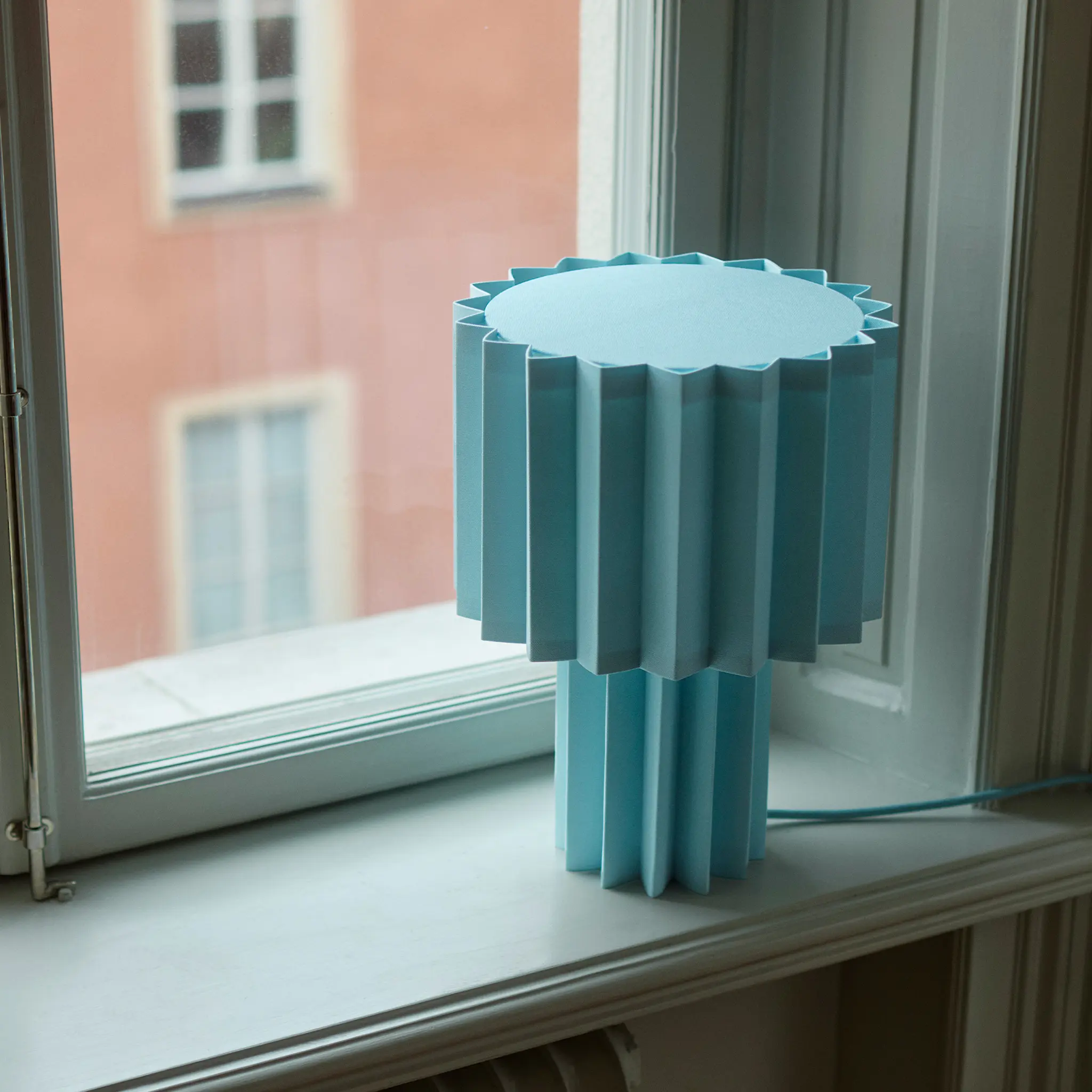 Plissé bordlampe