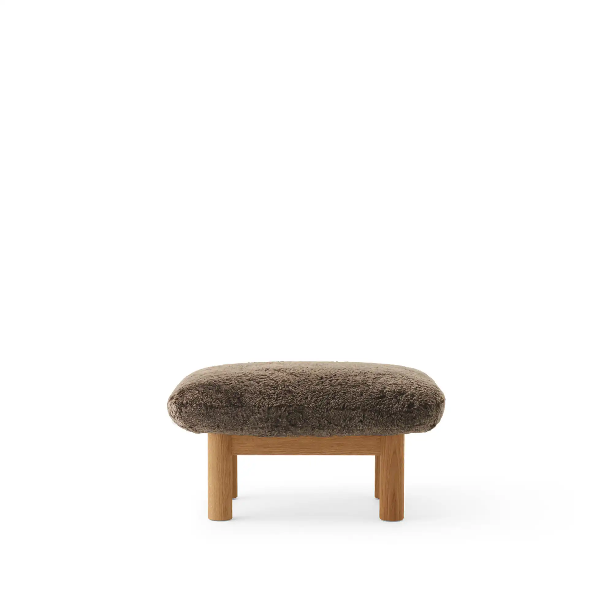 Brasilia Ottoman - Walnut