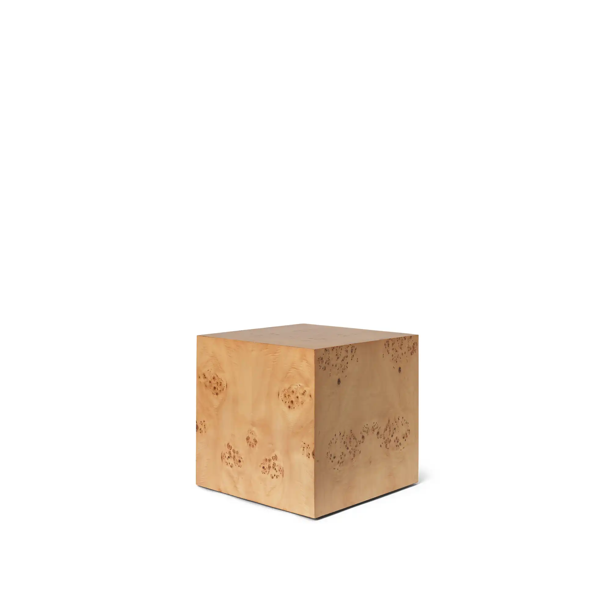 Burl cube sidebord