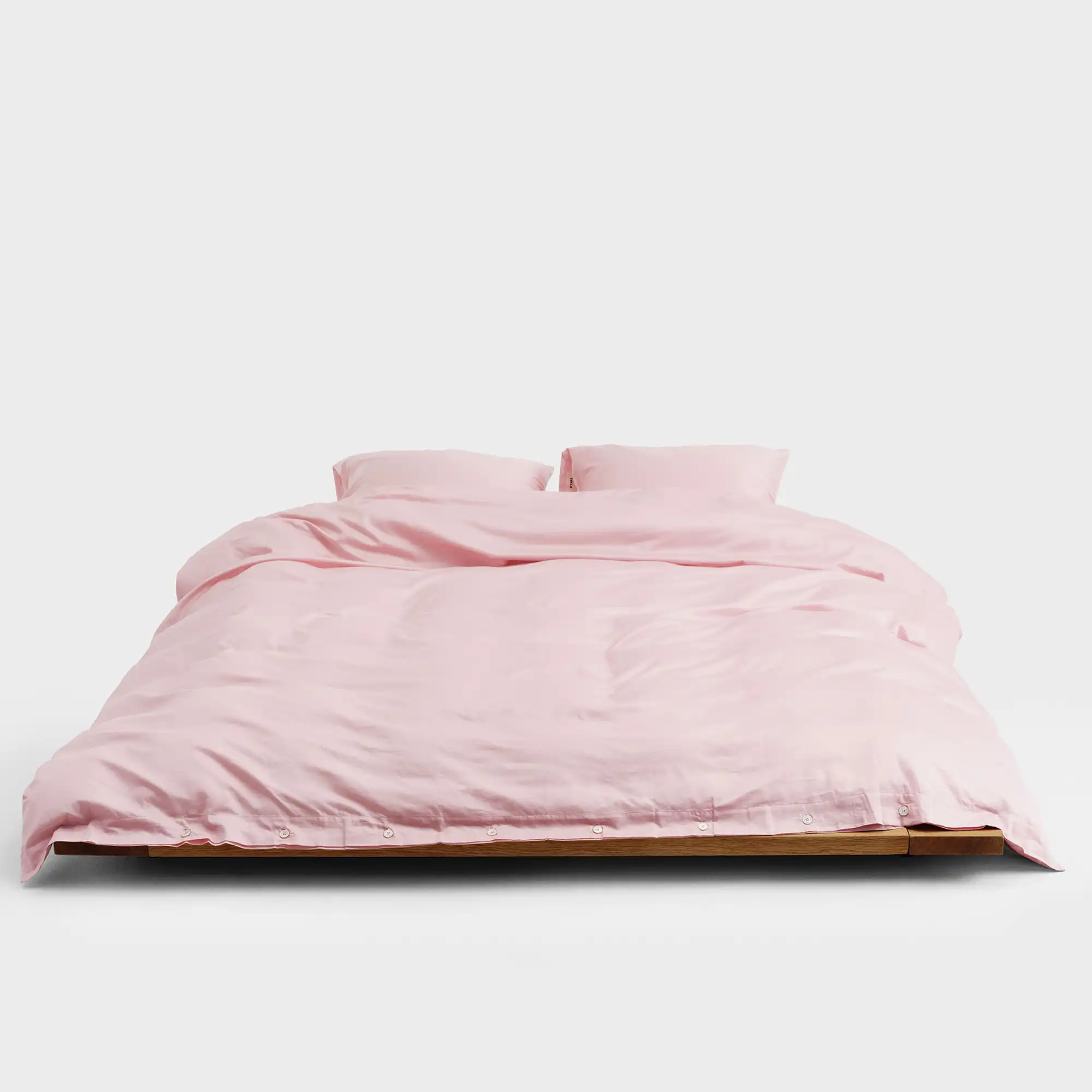 Cotton Sateen Duvet Covers Solid Blushing Pink