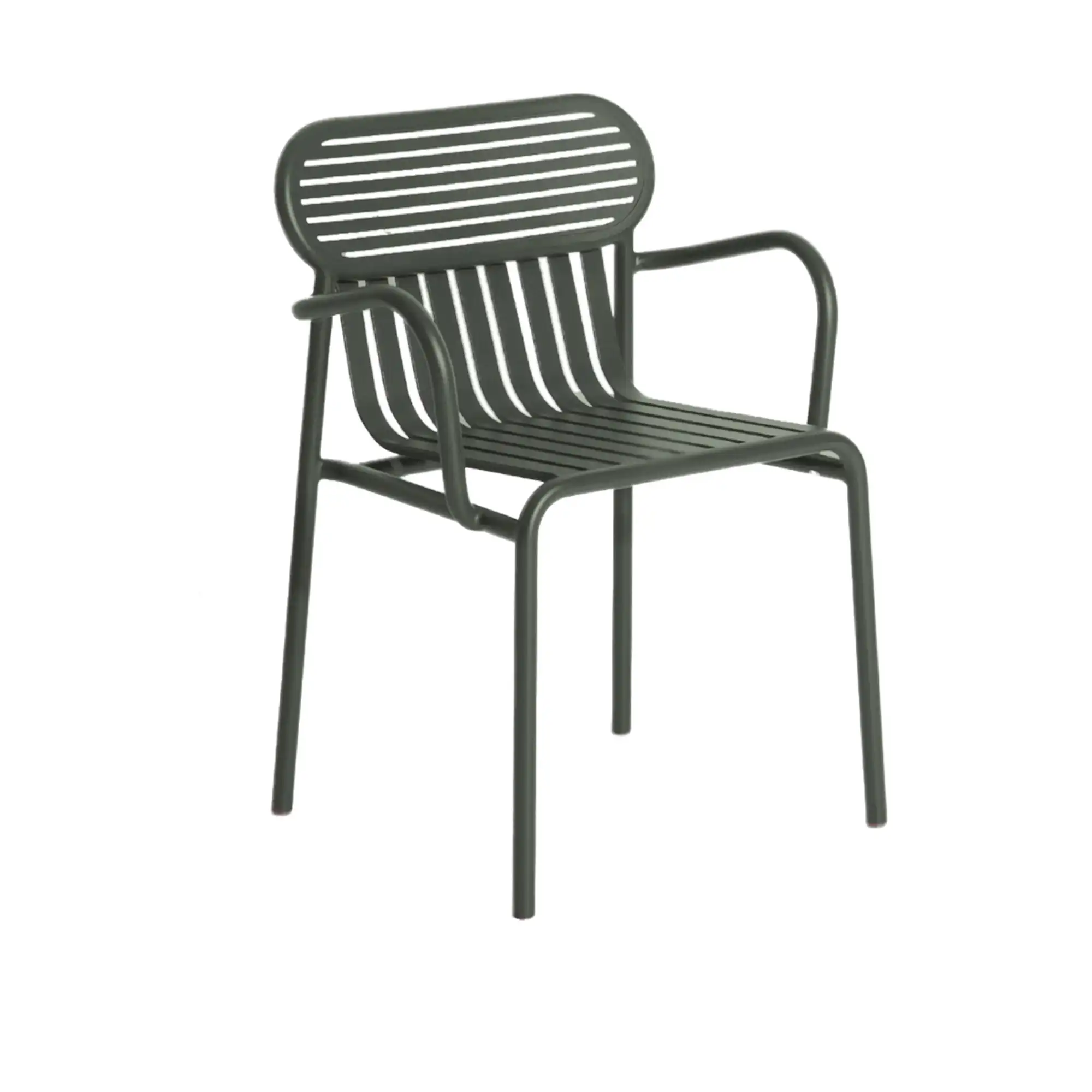 Week-End Chair With Armrests, Glass Green