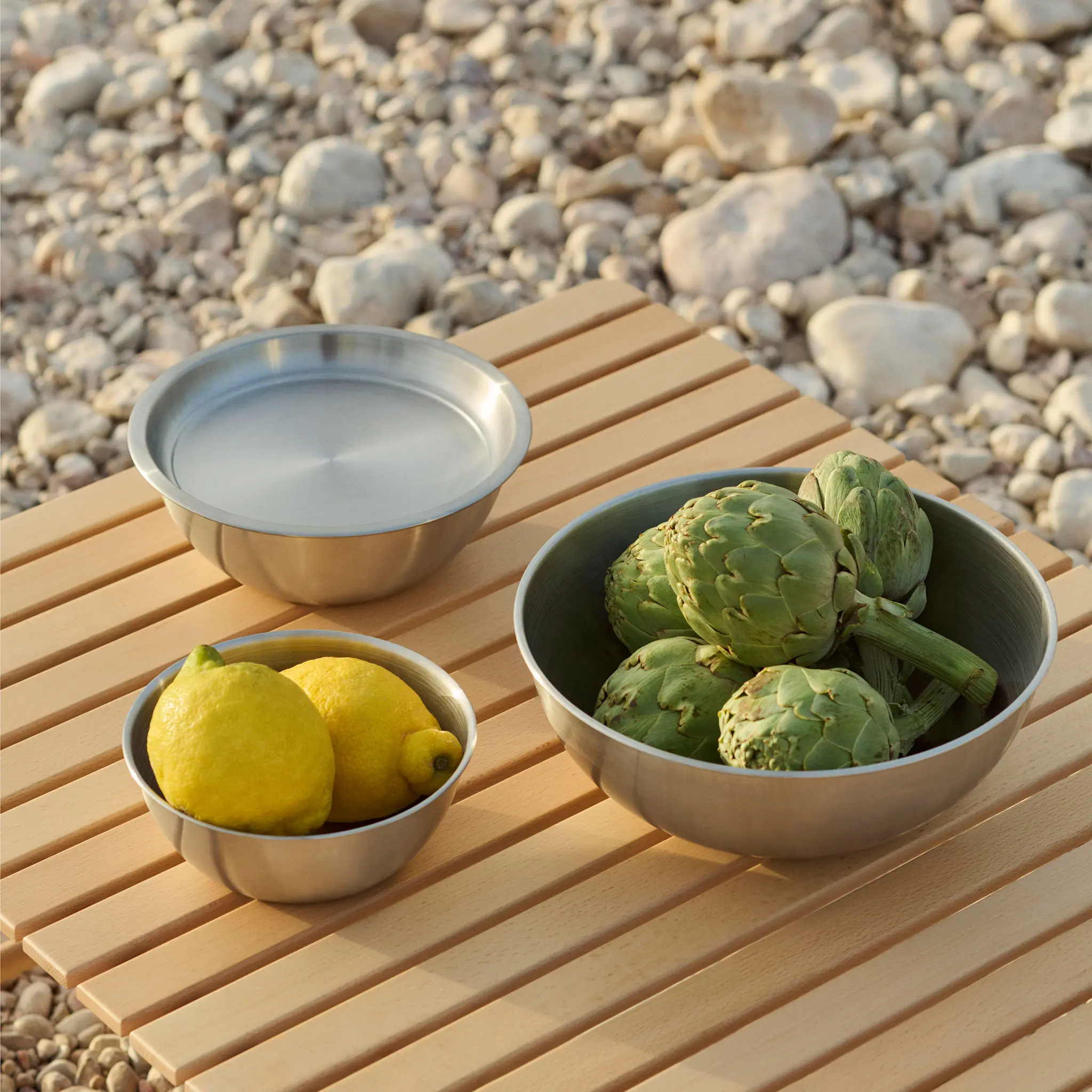Outdoor Market Steel Bowl with Lid