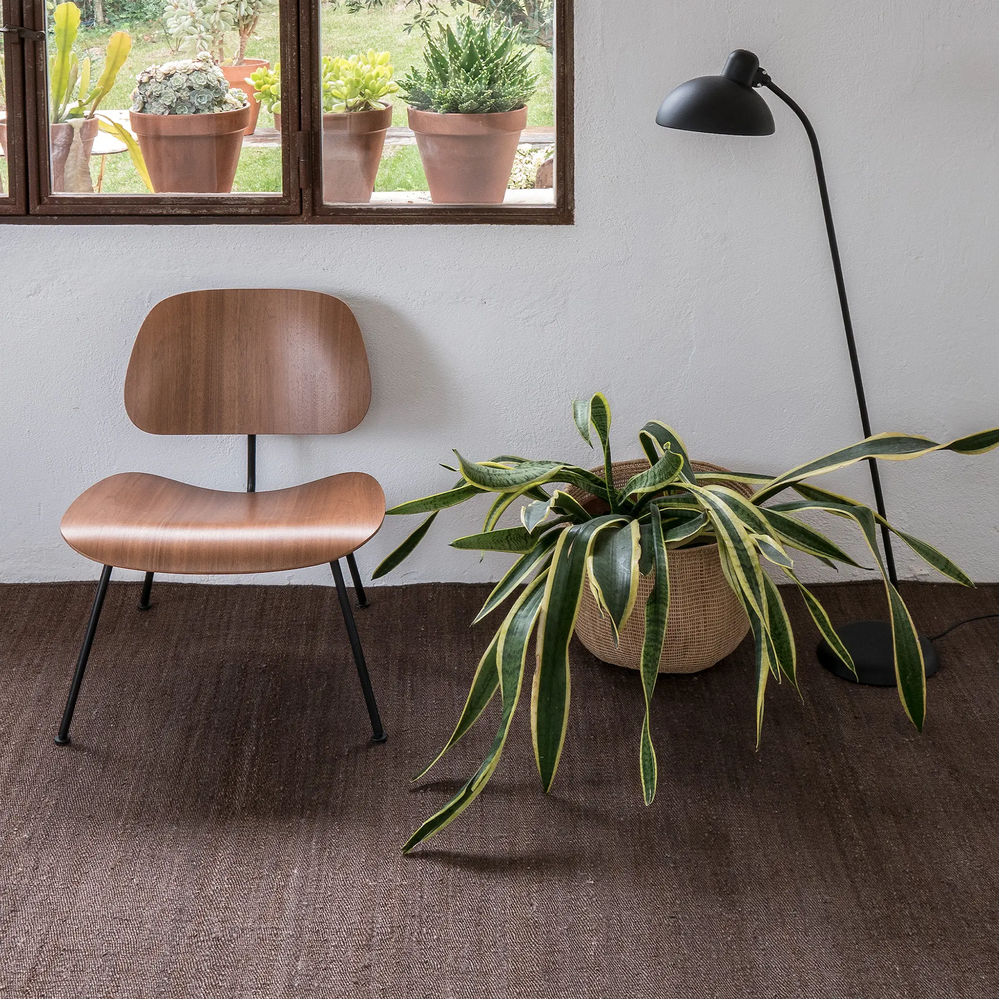 Vegetal juteteppe Brown