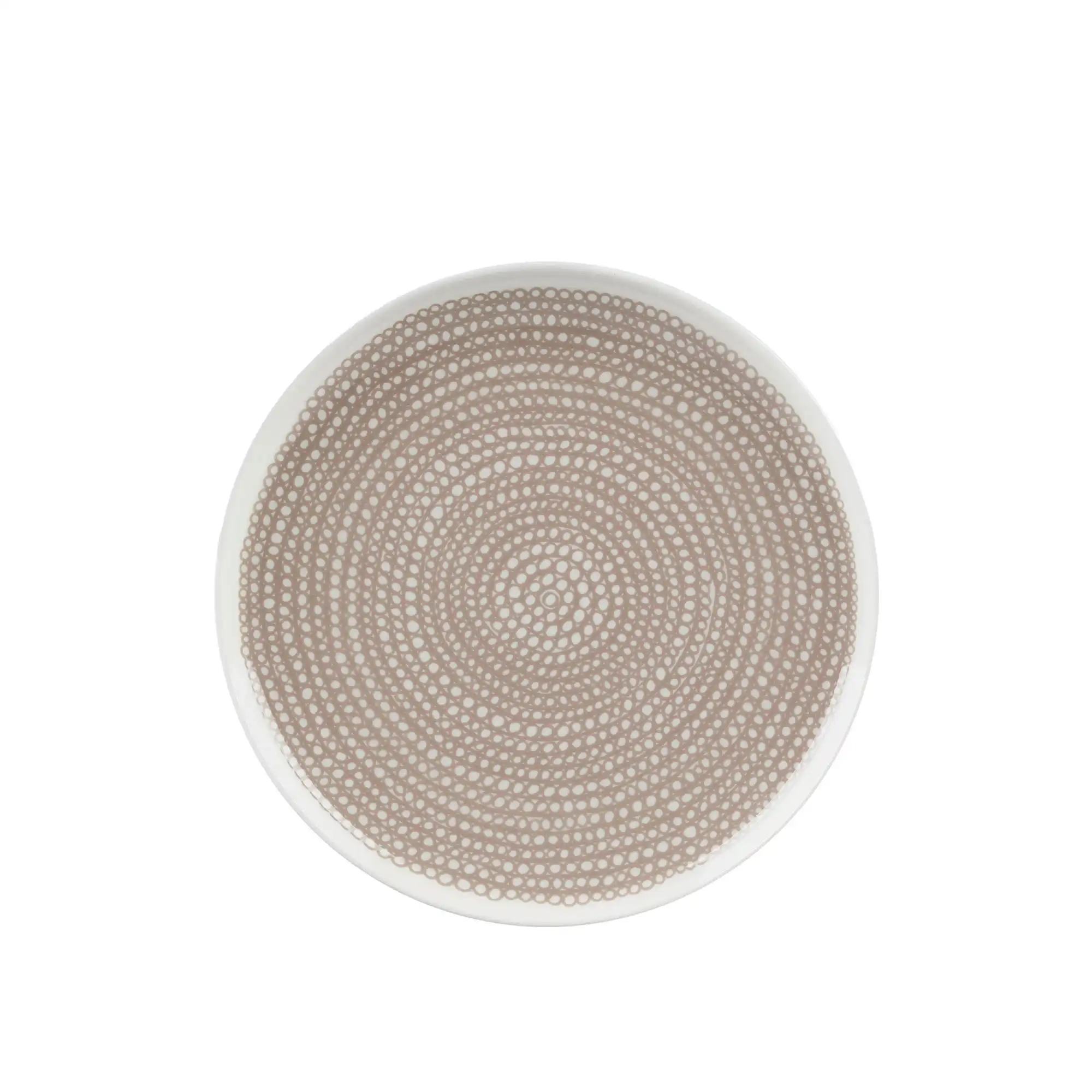 Oiva Siirtolapuutarha tallerken 25 cm white, beige