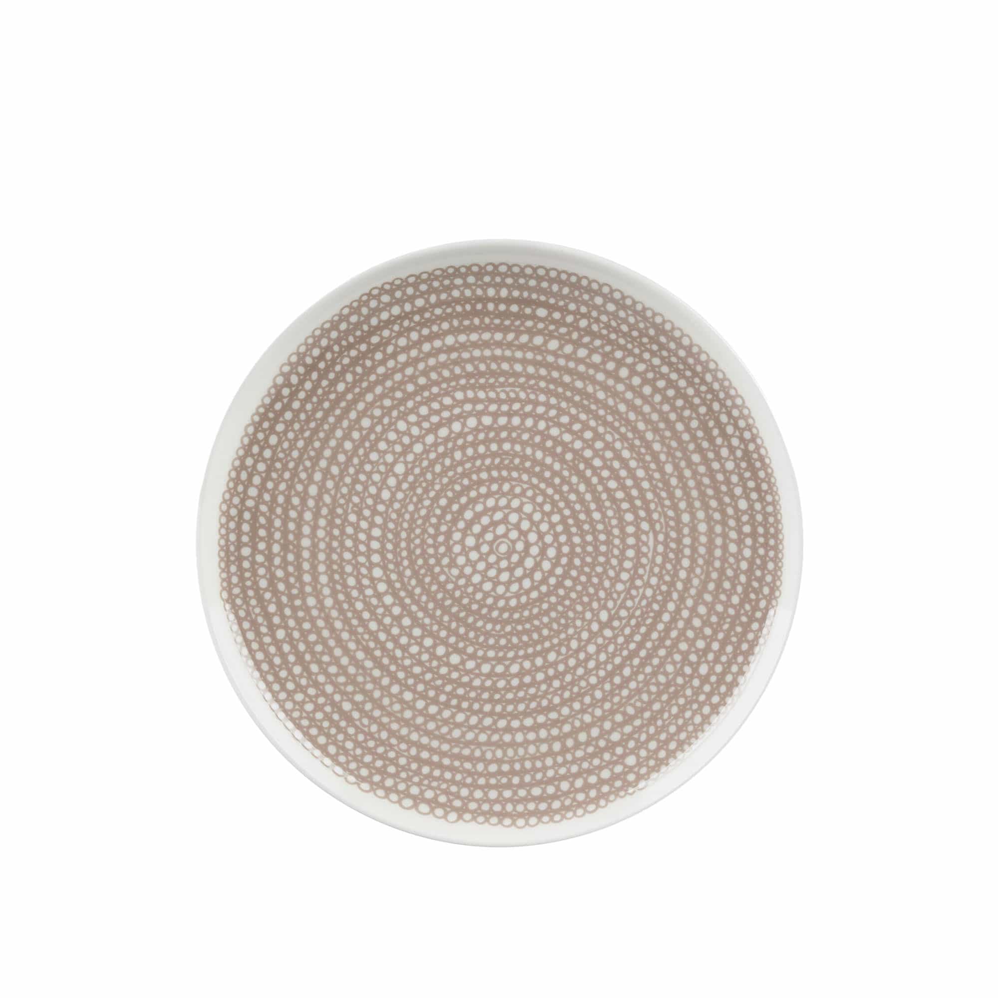 Siirtolapuutarha Plate 25 cm White, Beige
