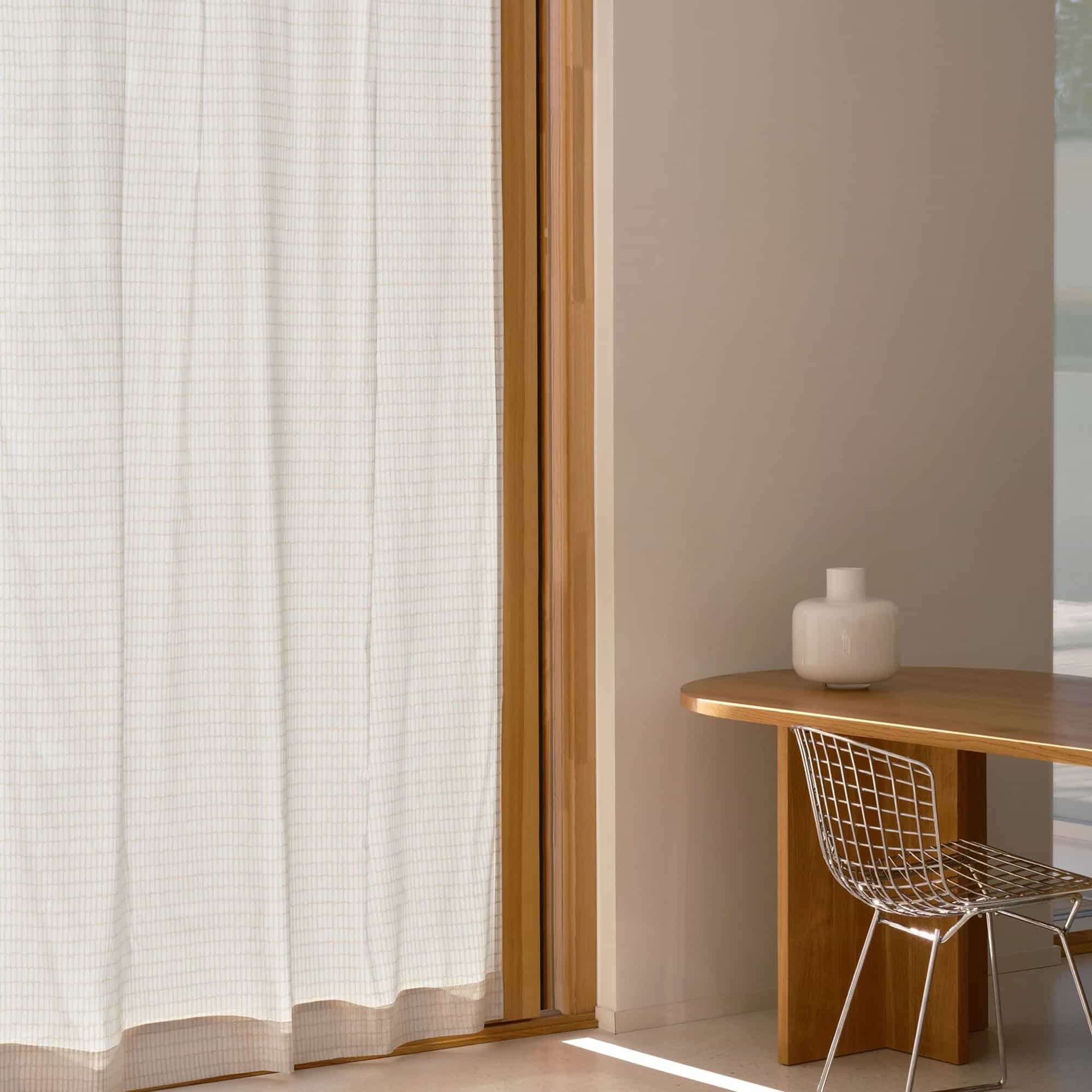 Alku Ready-Made Curtain 135X250 Beige, White