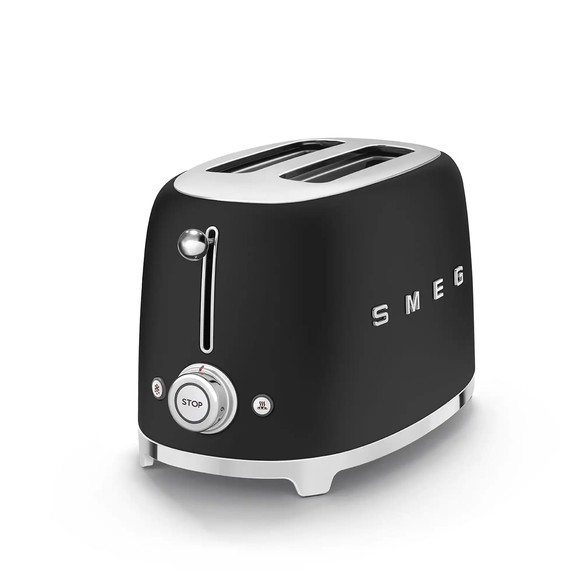 Smeg 2 Slice Toaster Matt Black