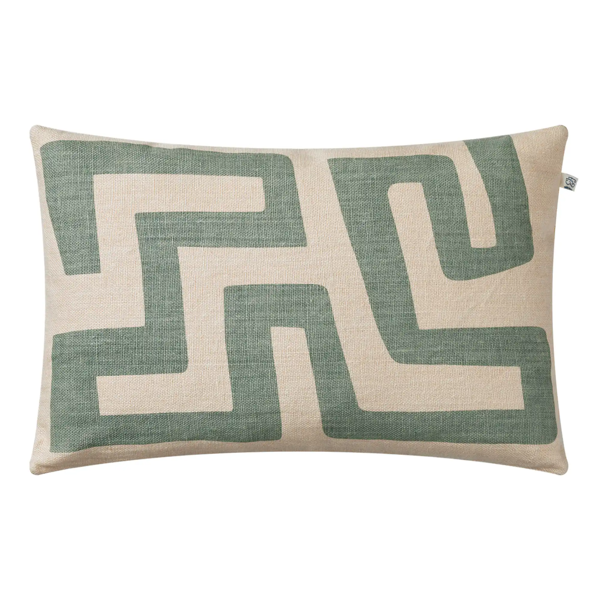 Nagra Linen Cushion Cover Aqua