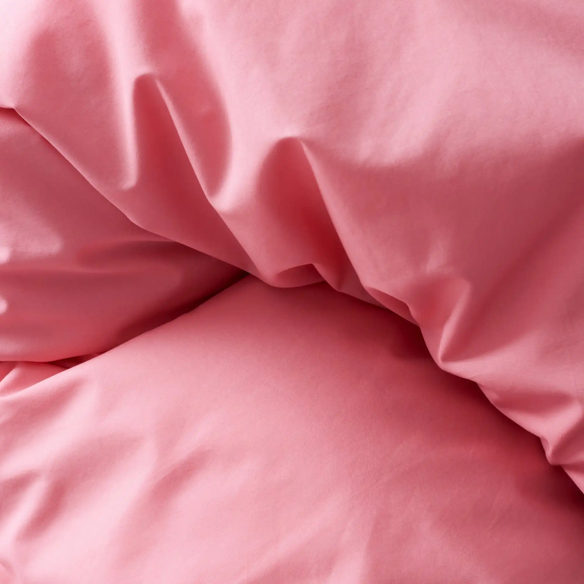 Pure Duvet Cover Poplin Coral Pink 150 x 210 cm