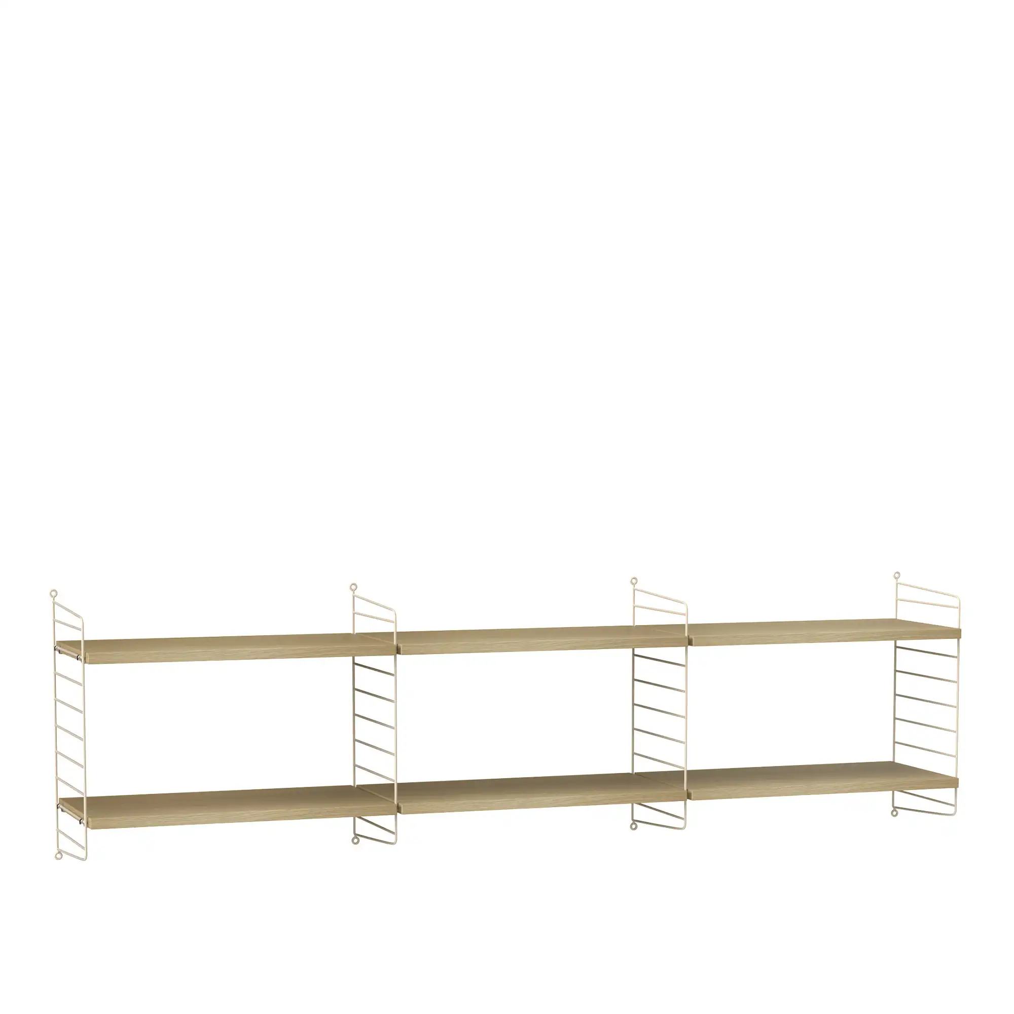 Stue hyllesystem O eik/beige