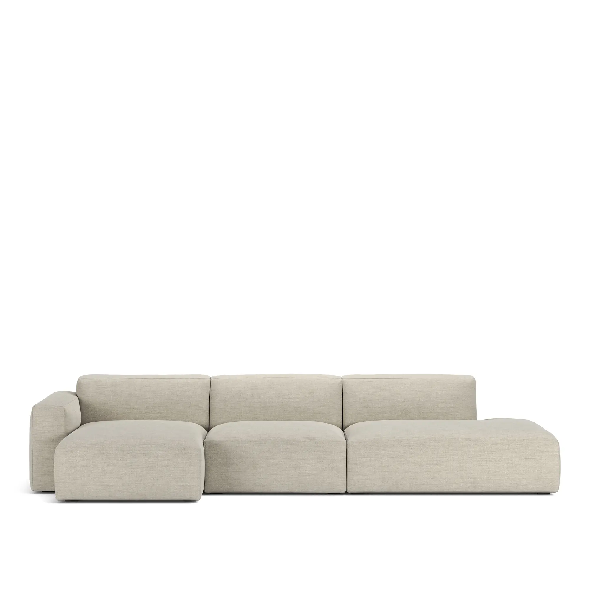 Brick 3-seters sofa sjeselong åpen ende høyre