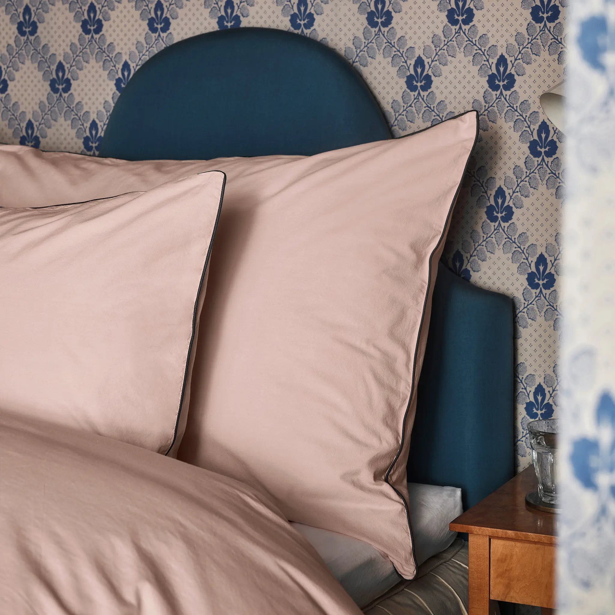 Powder Putetrekk ECO 50x60 Rosa/Mørk blå
