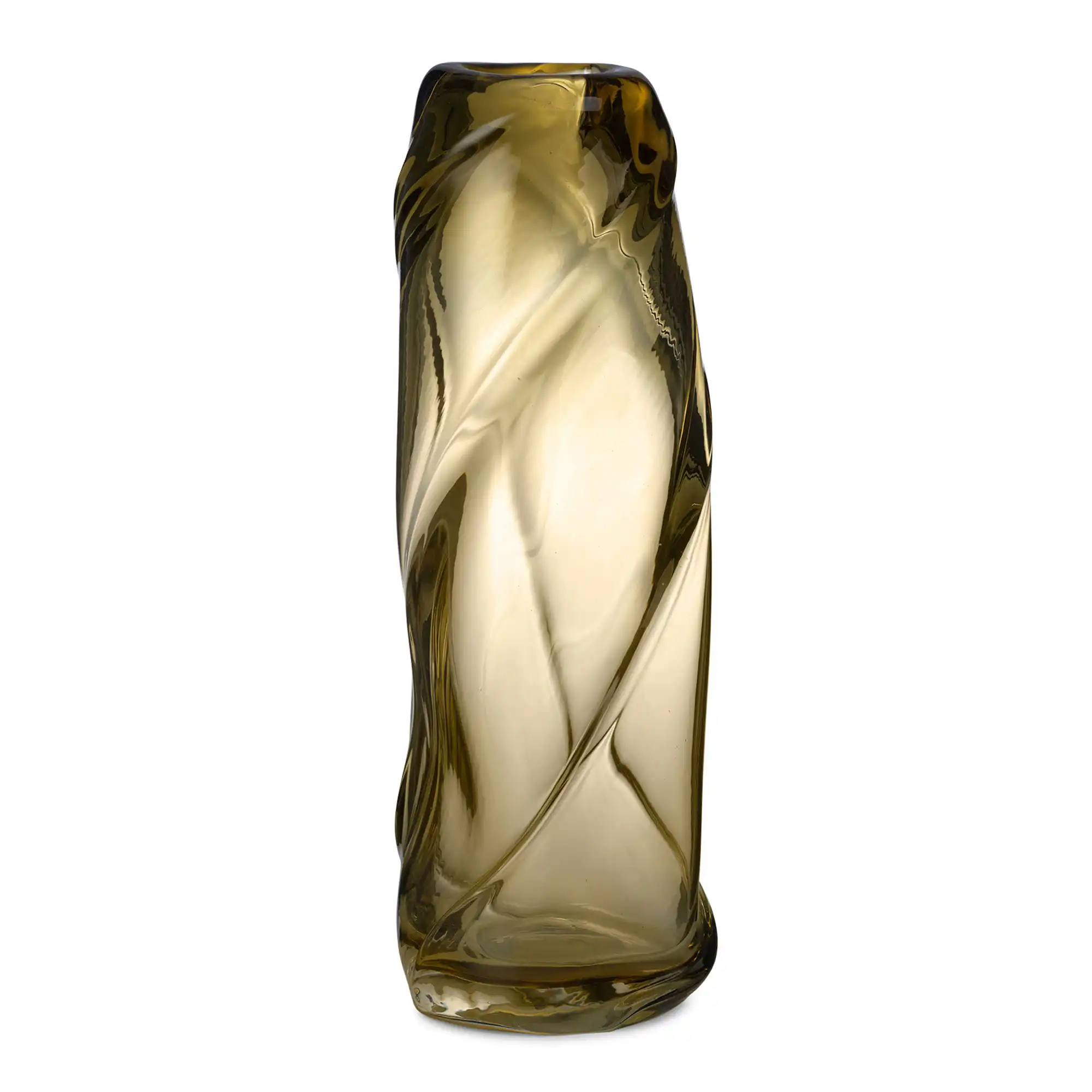 Water Swirl Vase Light Yellow