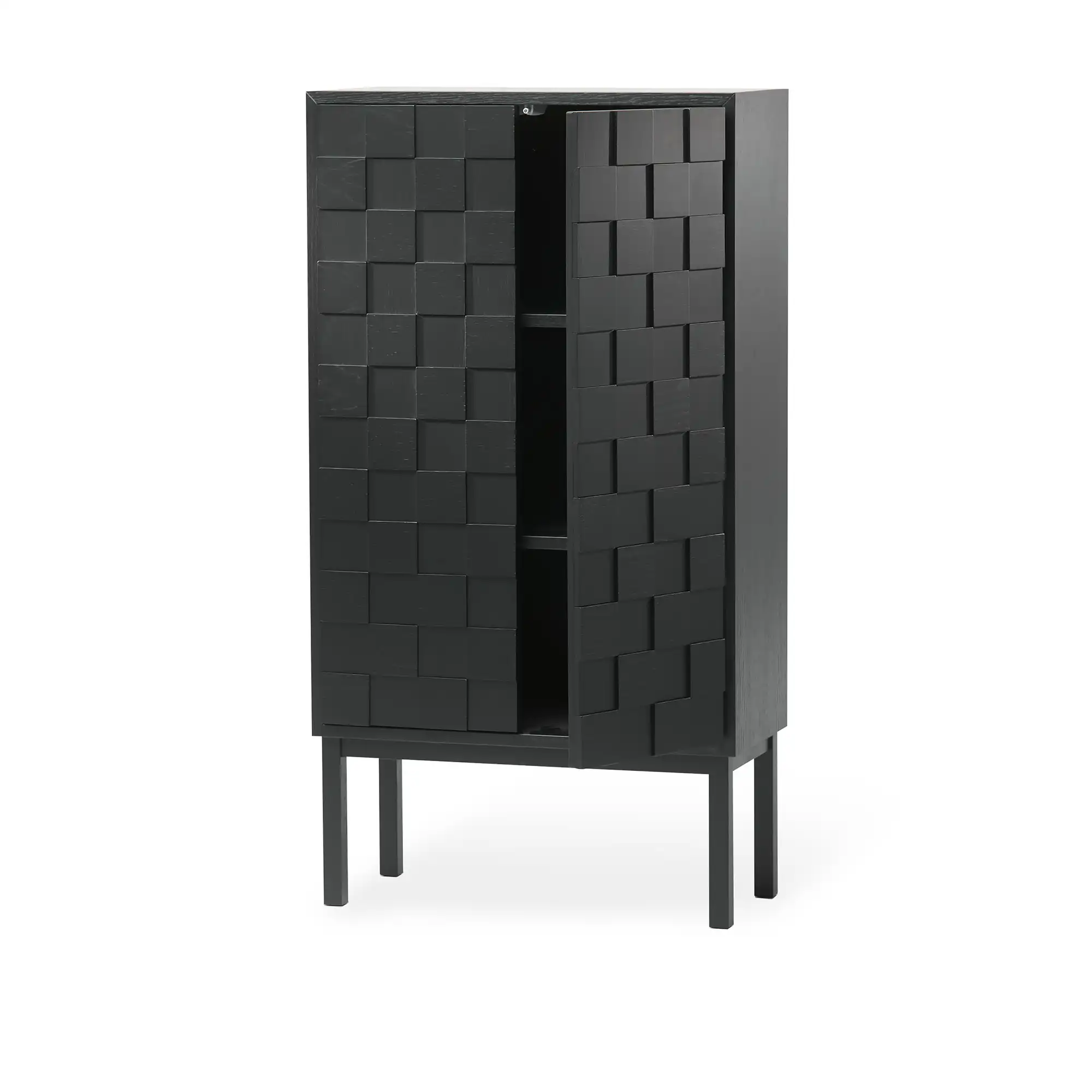 Collect 2016 Cabinet Black - Frame Black Stained Oak