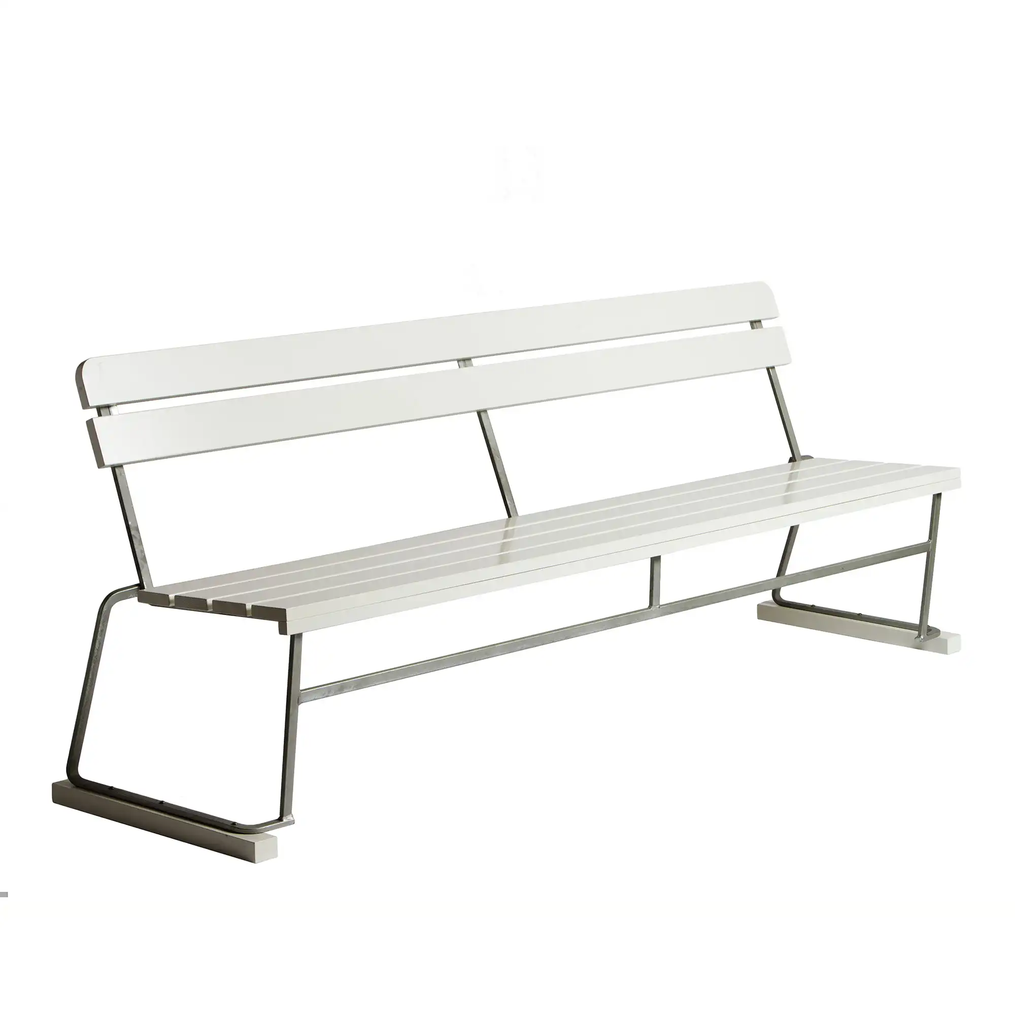 Sofa 5 - White Lacquered Oak/Steel