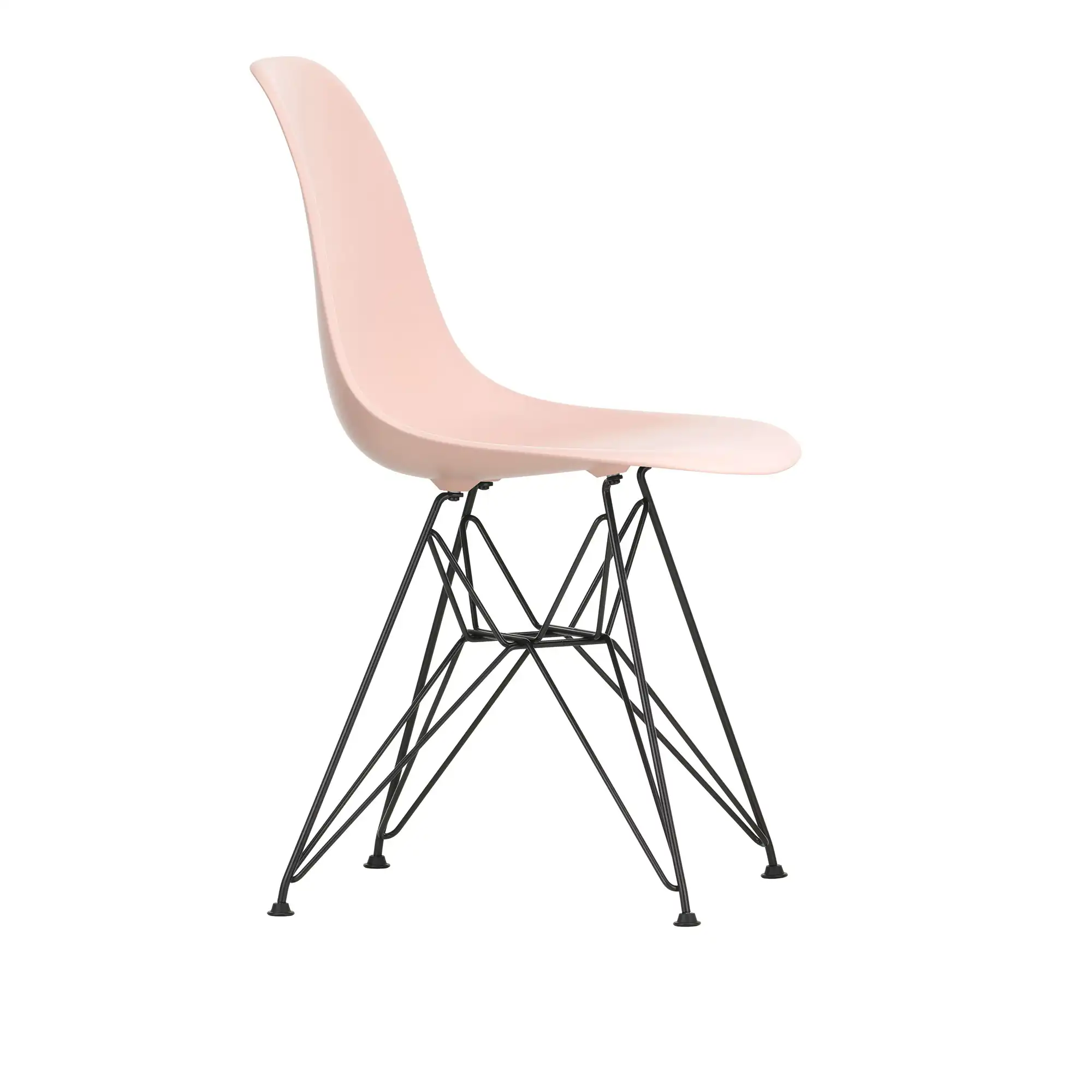 Eames Plastic Chair DSR 41 Pale Rose Basic Dark Base