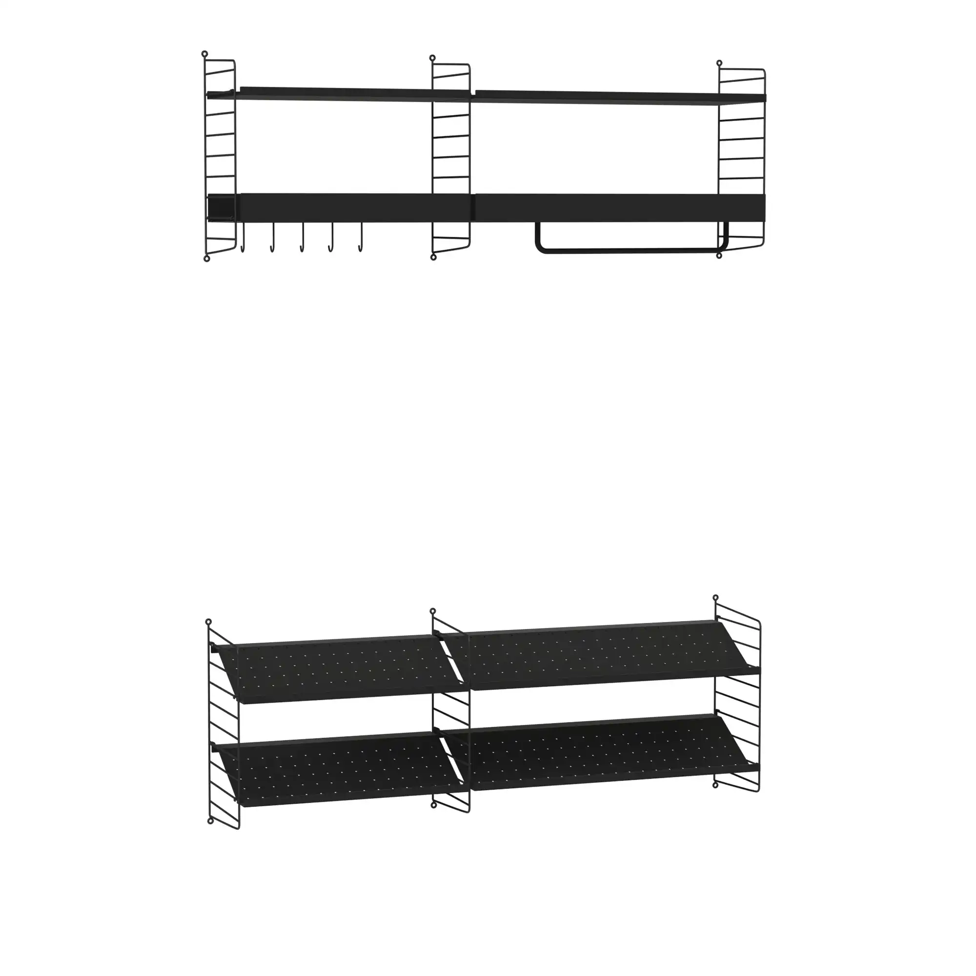 Hallhyllesystem H sort hvit