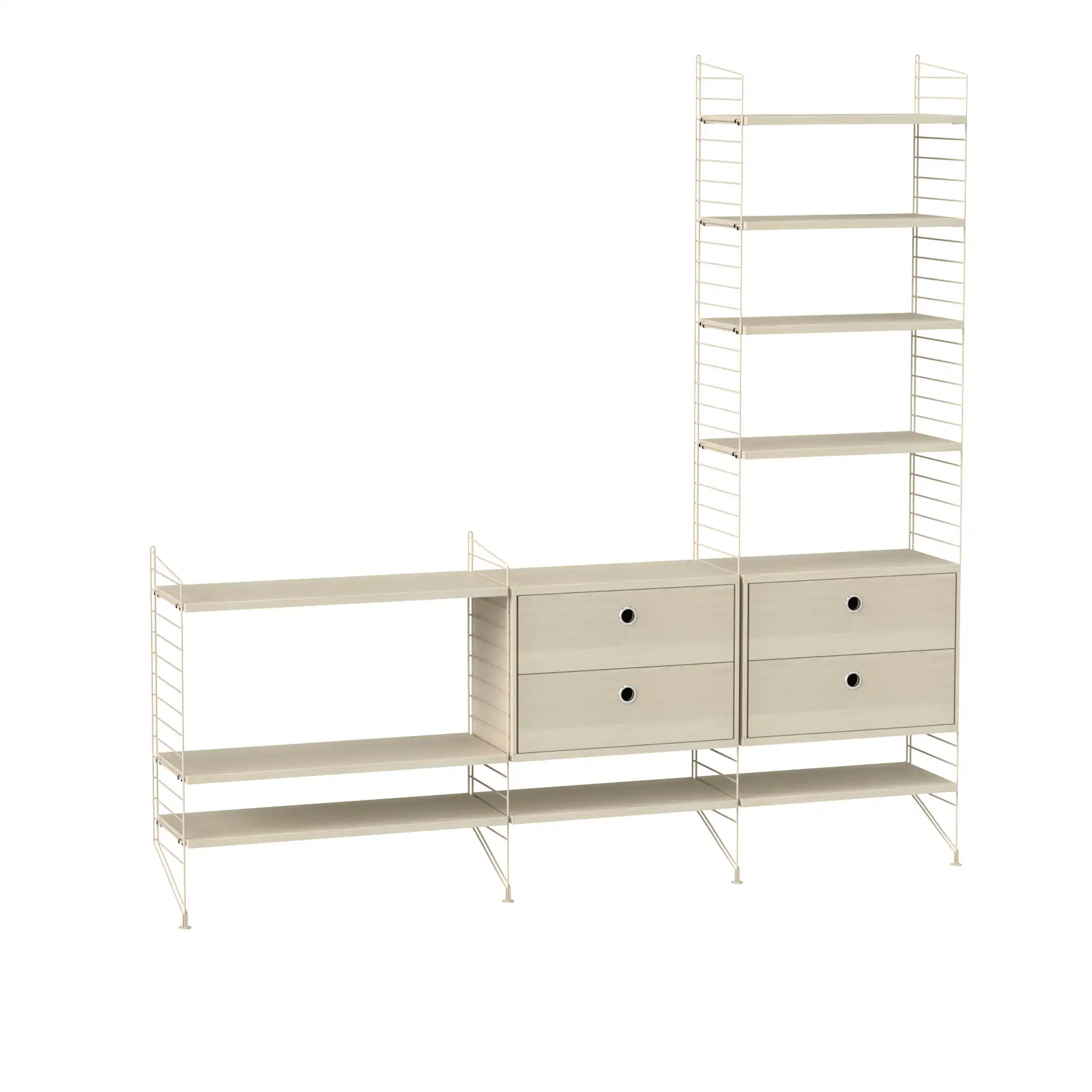 Stue hyllststem J ask/beige