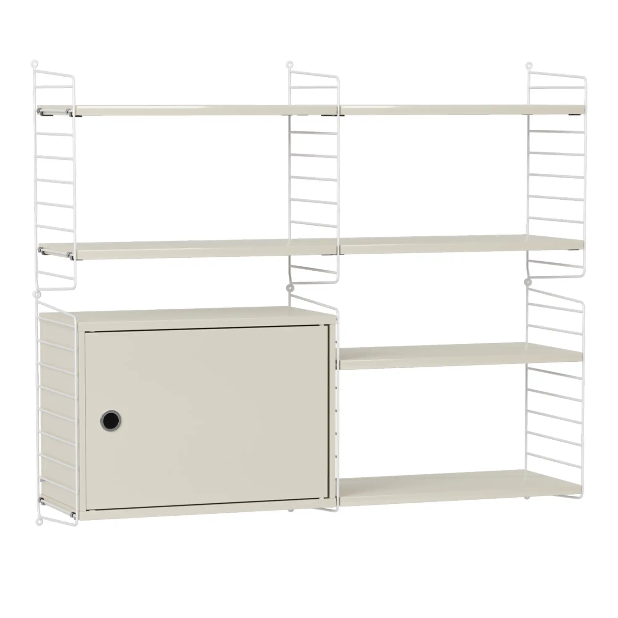 Stue hyllesystem R beige/hvit