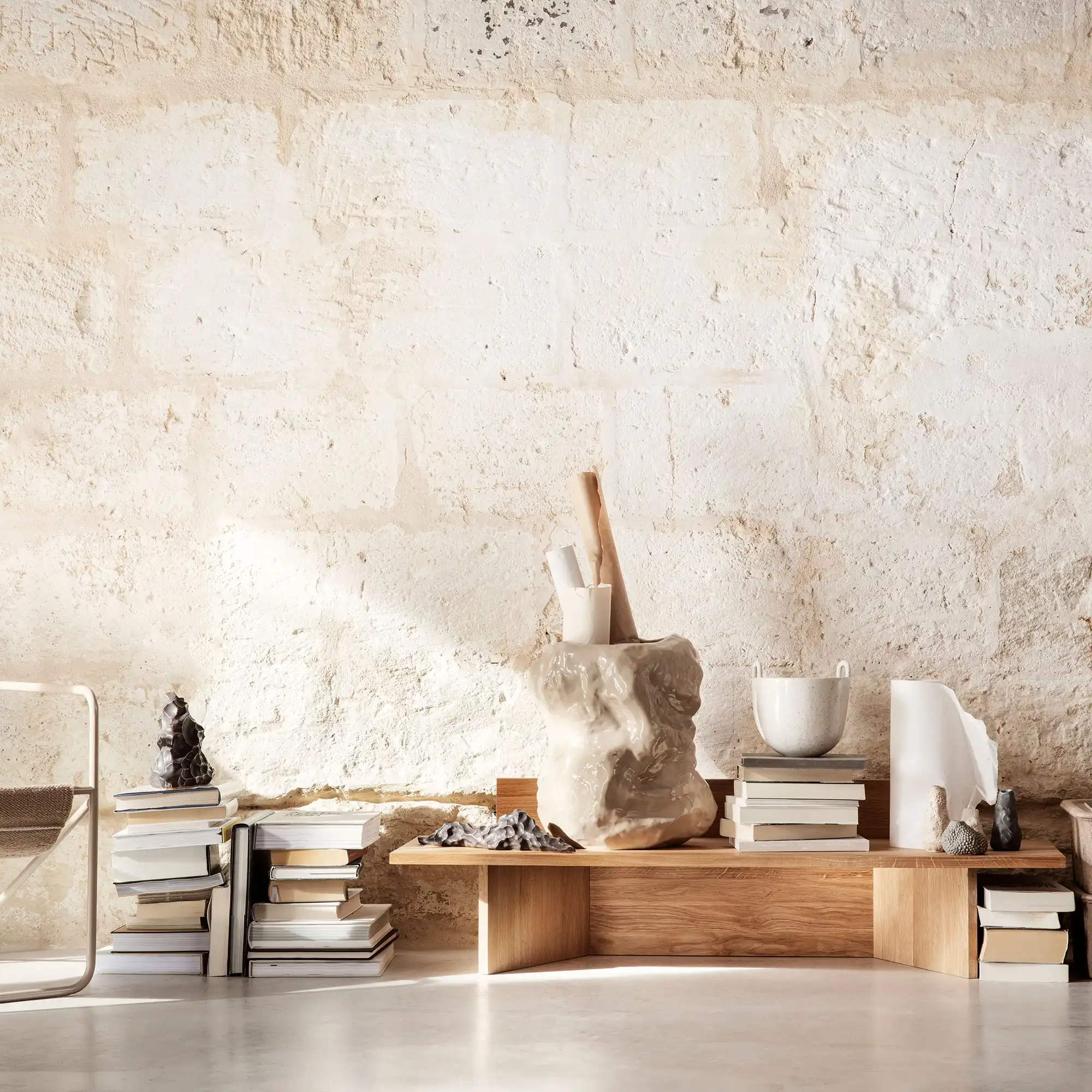 Tuck Vase Cashmere