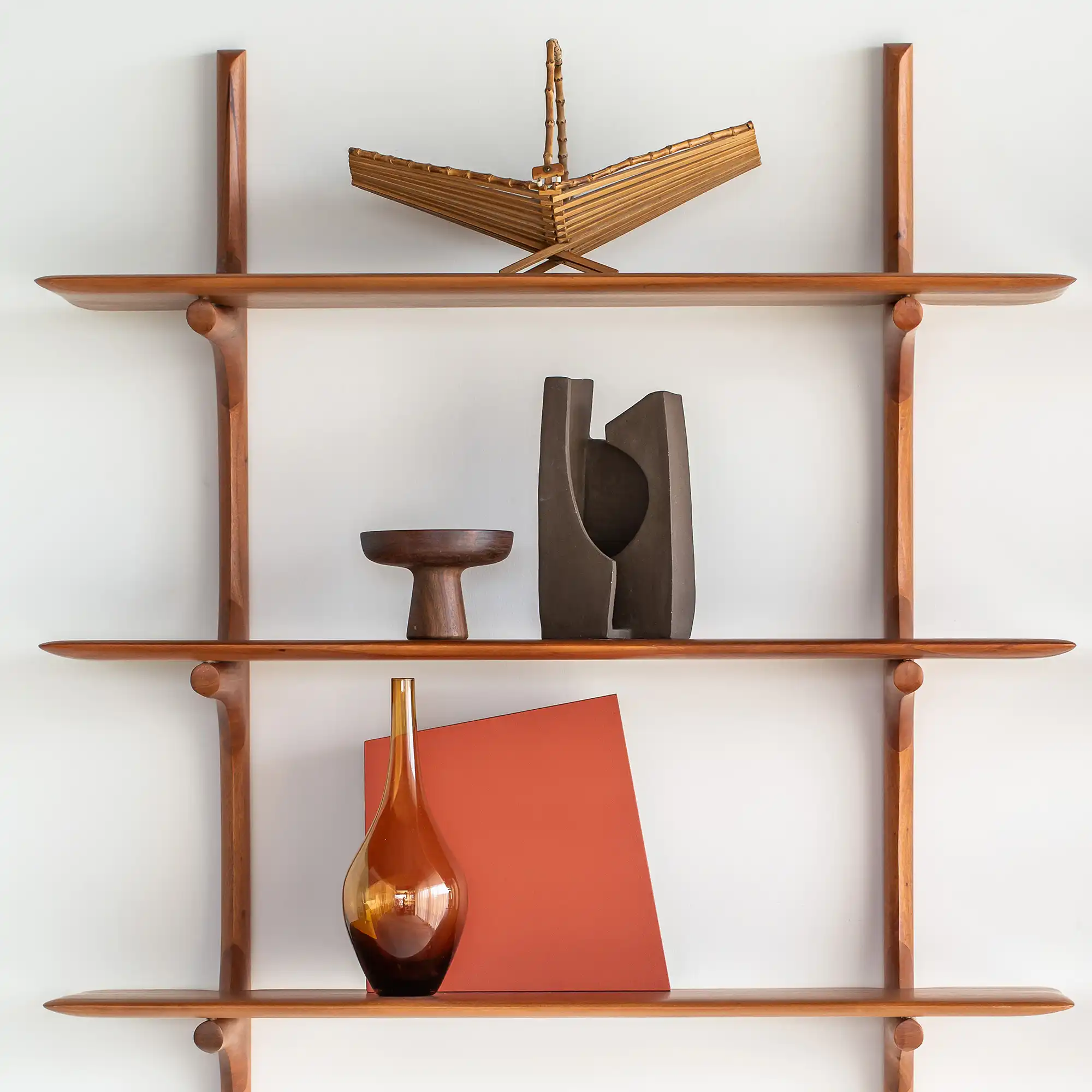 PI Wall Shelf Mahogany