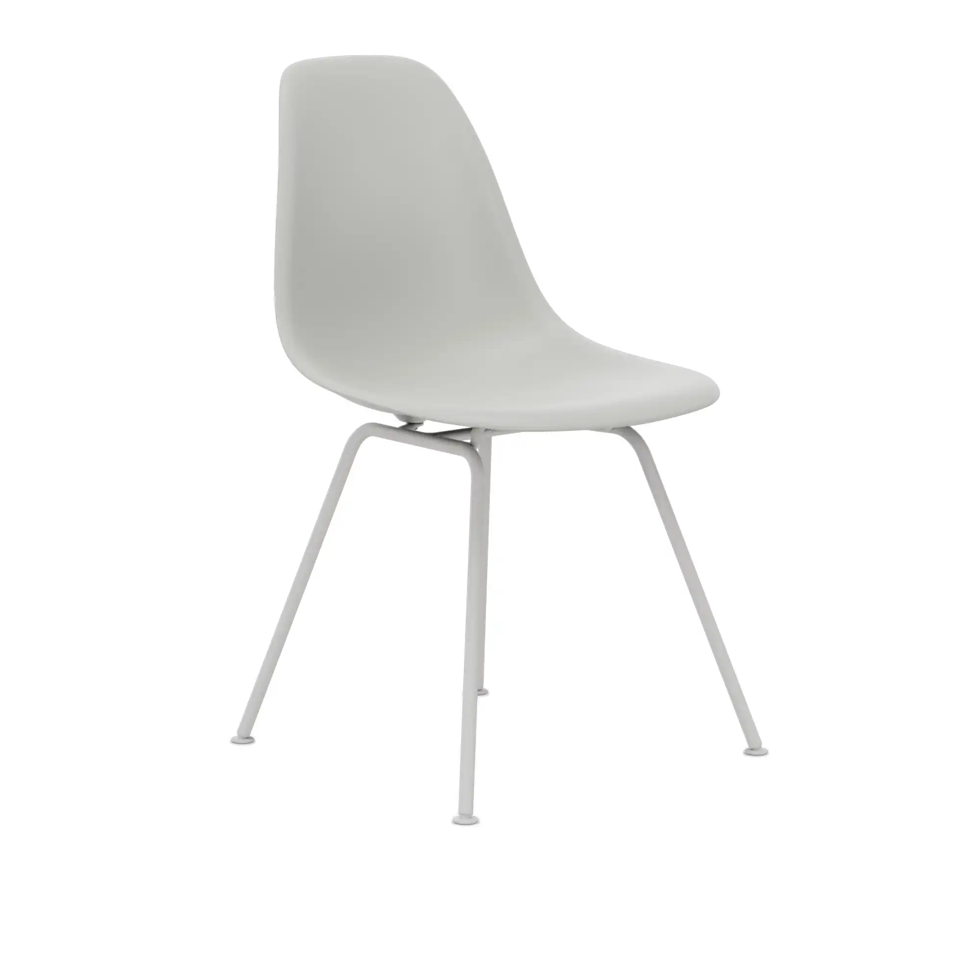 Eames RE Plastic Chair DSX 85 Cotton White, White Base