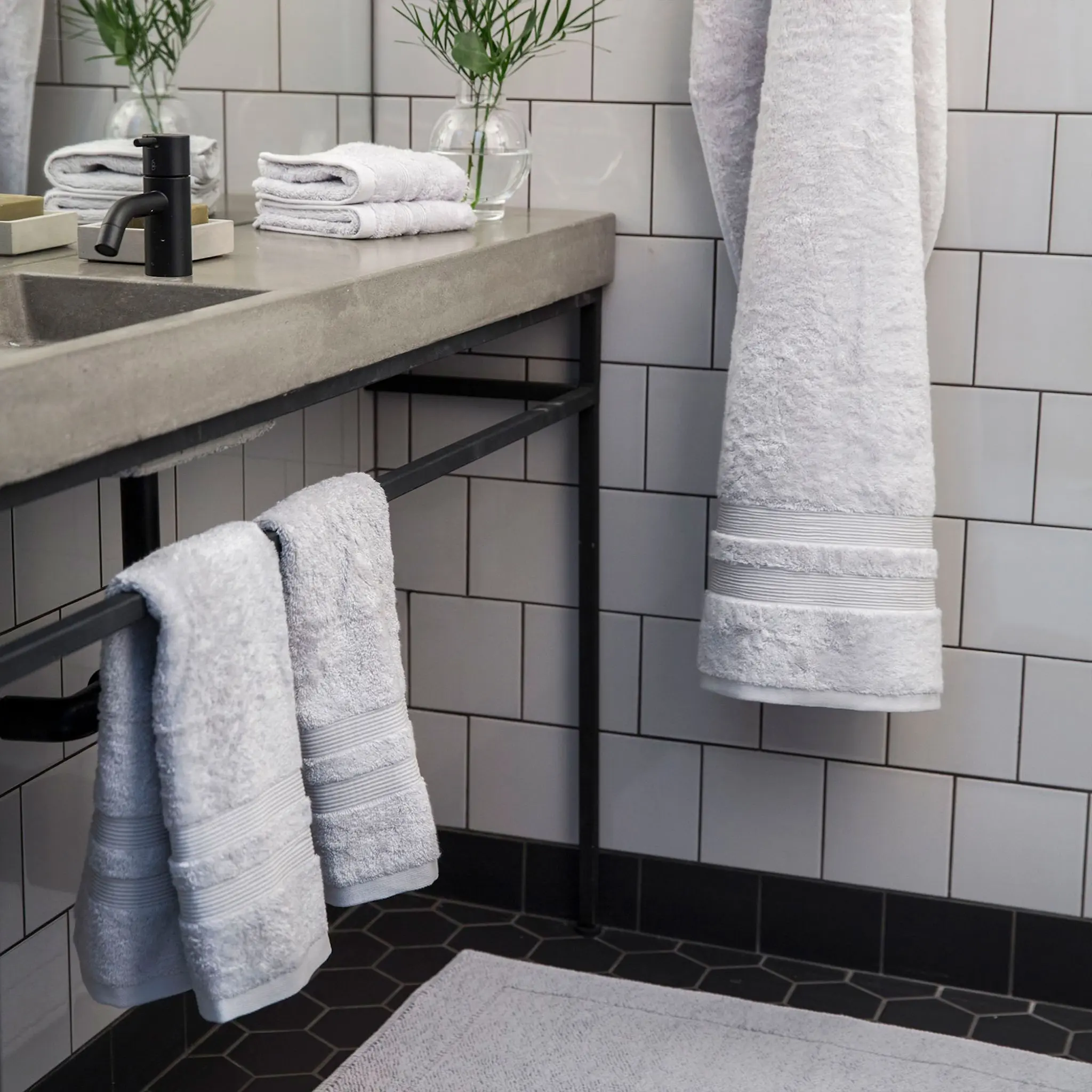 Fontana Light Grey håndkle