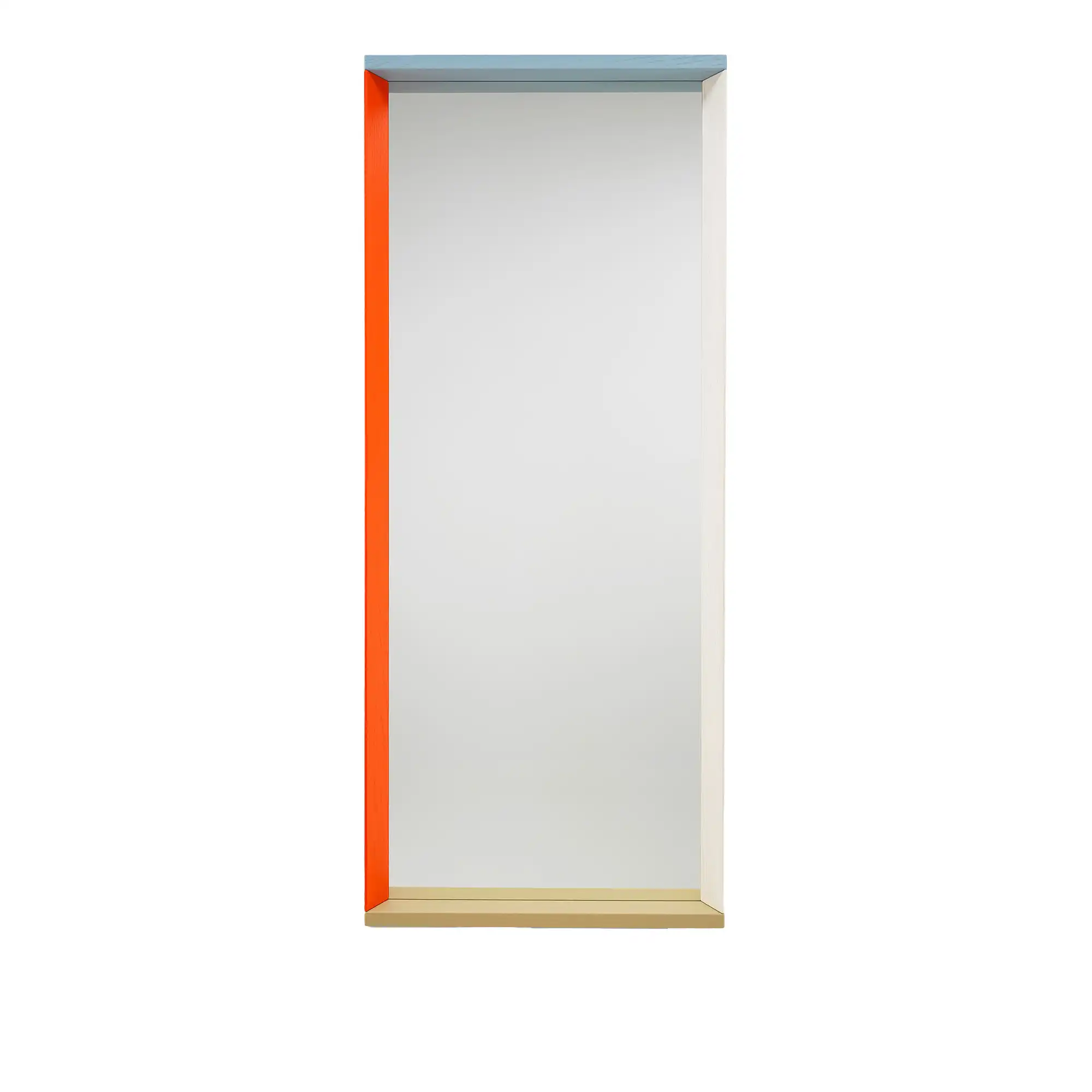 Colour Frame Mirror, Large, Blue/Orange