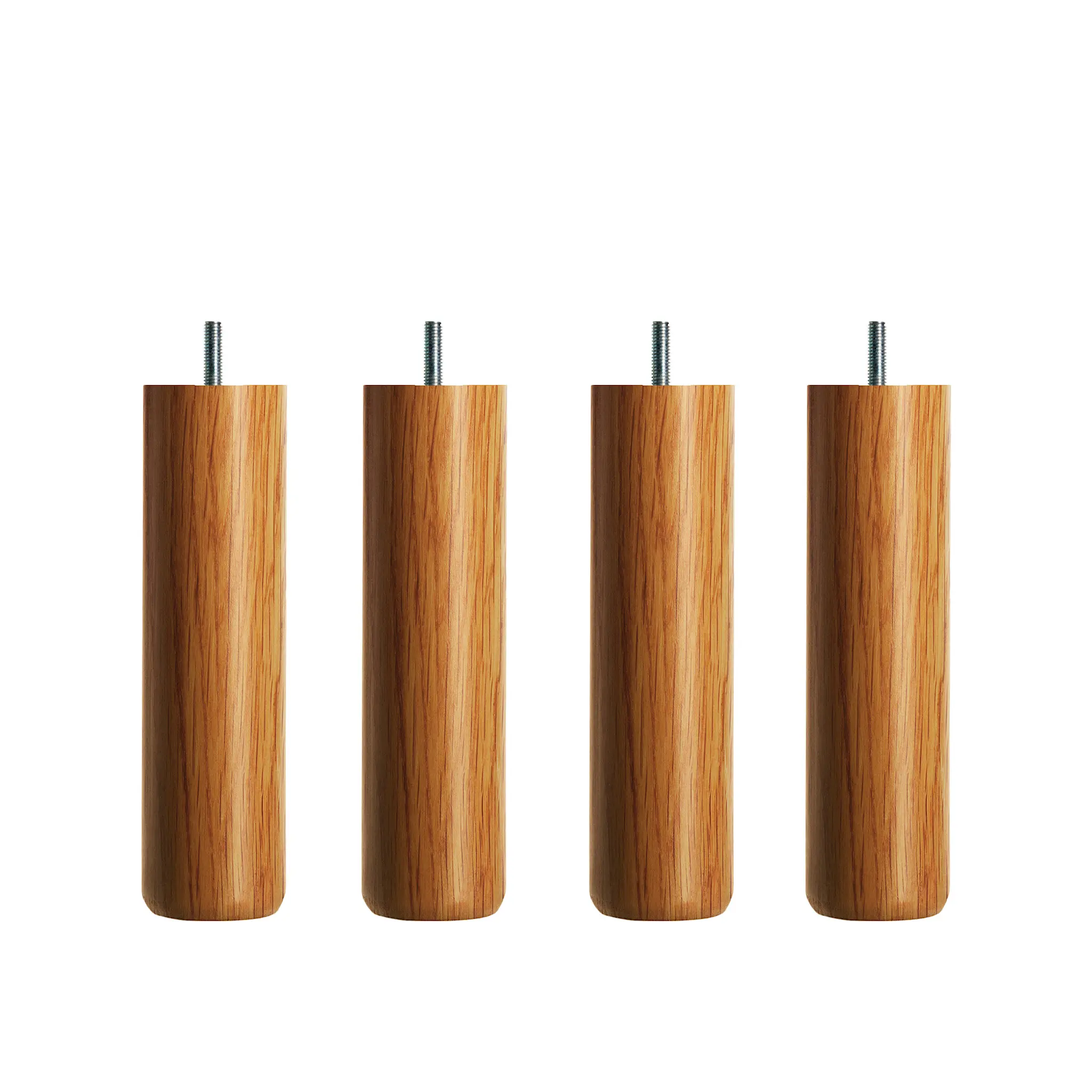 Round Legs Ø 5,5 cm, Height 23 cm Oiled Oak, 4-pack