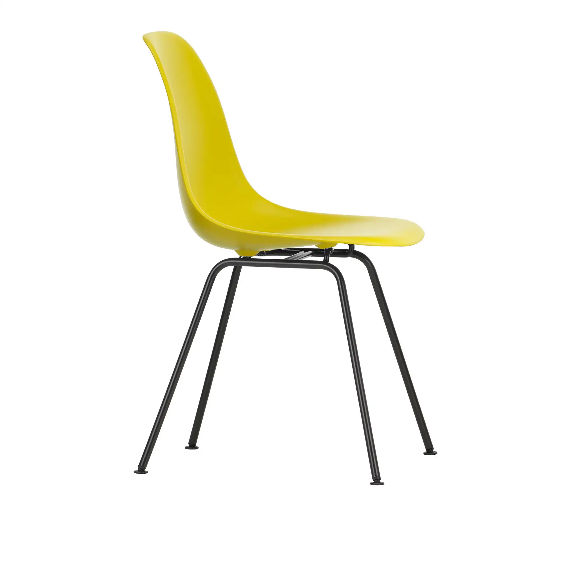 Eames Plastic Chair DSX - 34 Mustard - Basic Dark Base