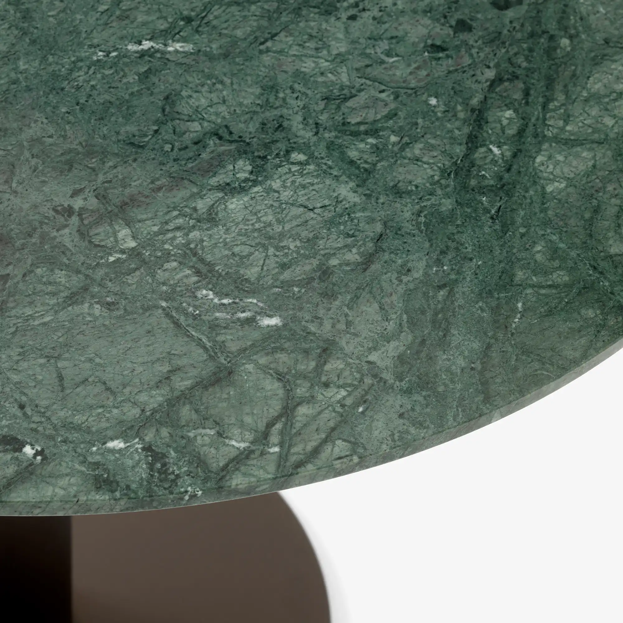 In Between Table SK11 Ø90 cm Marble Verde Guatemala Top