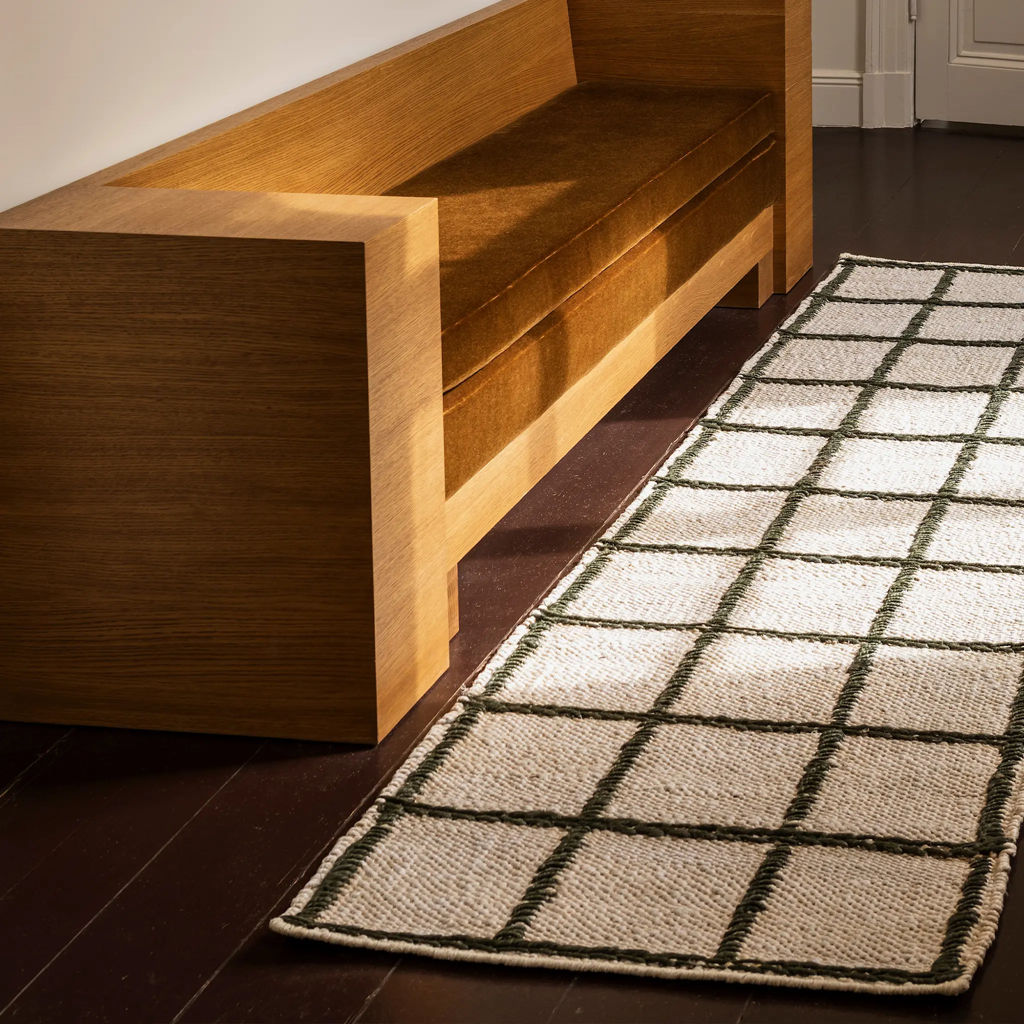 Strata Braided Jute Green juteteppe