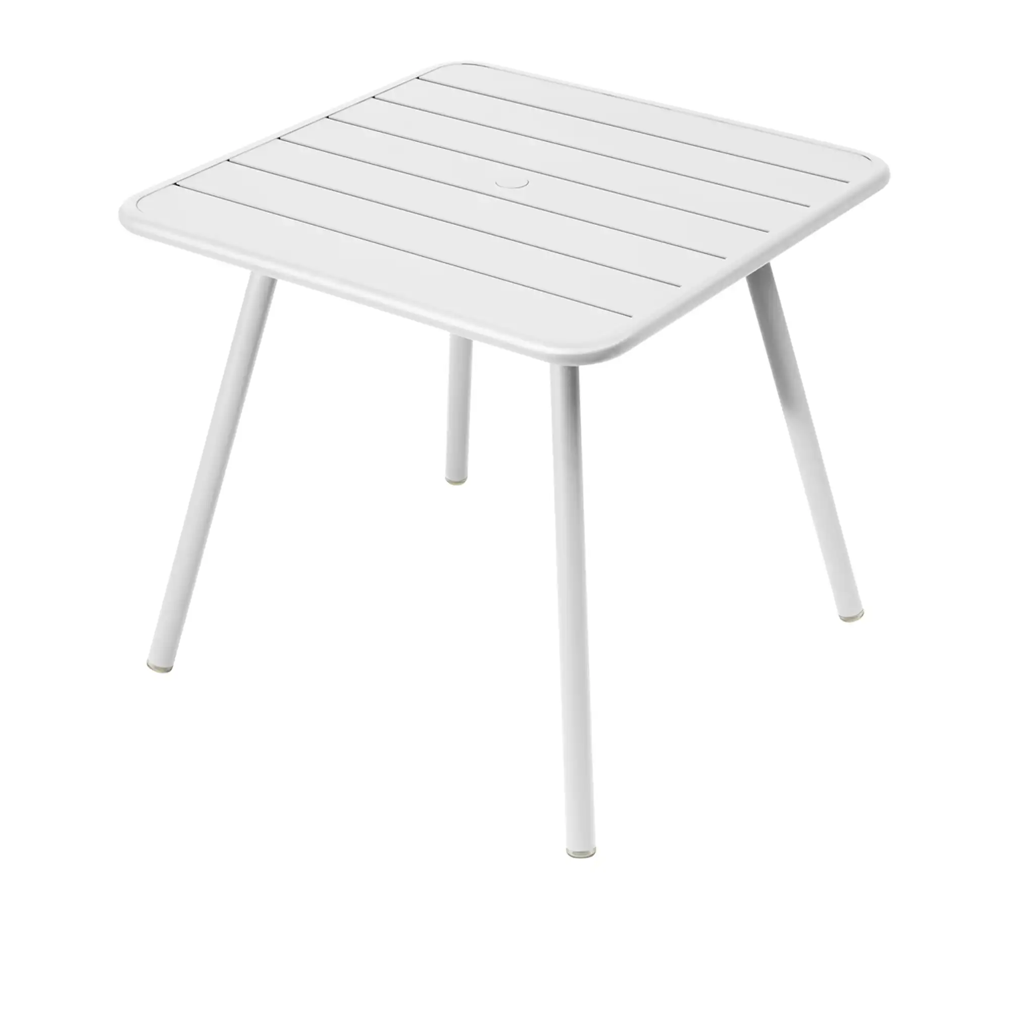 Luxembourg Four Leg Table 80 x 80 cm, Cotton White