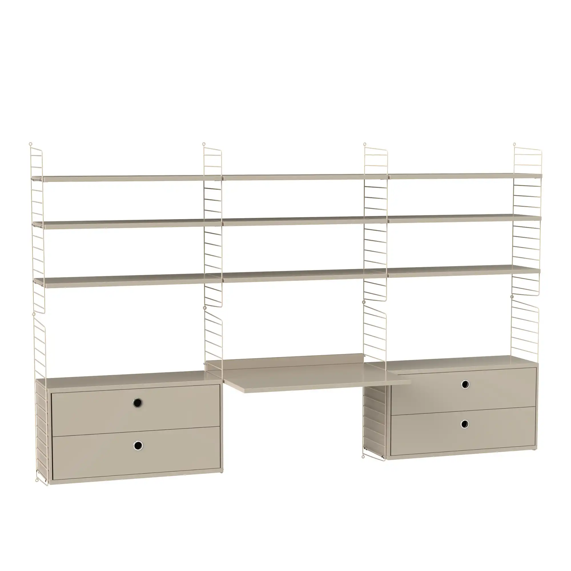 Kontor hyllesystem F beige/beige