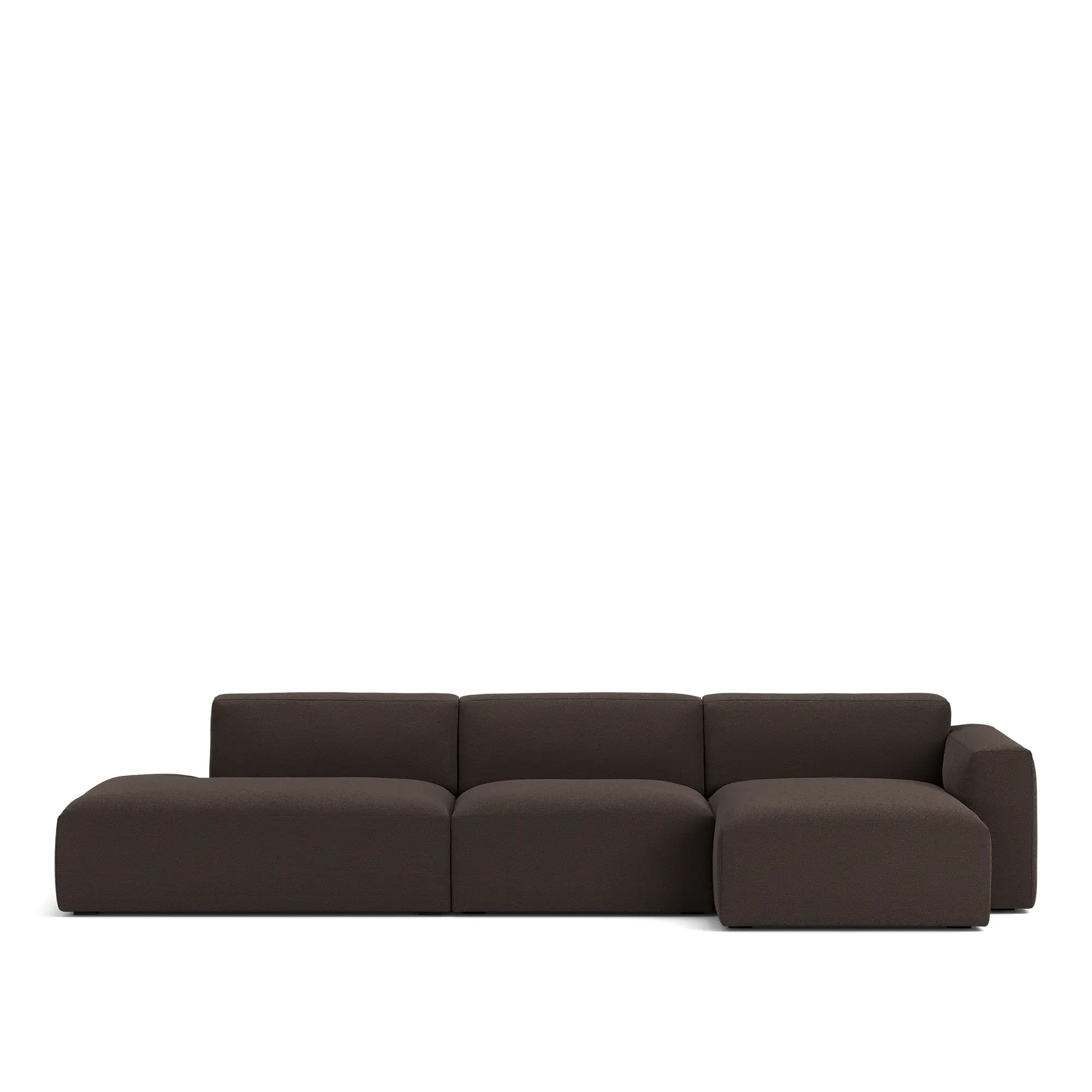 Brick 3-seters sofa sjeselong åpen ende venstre
