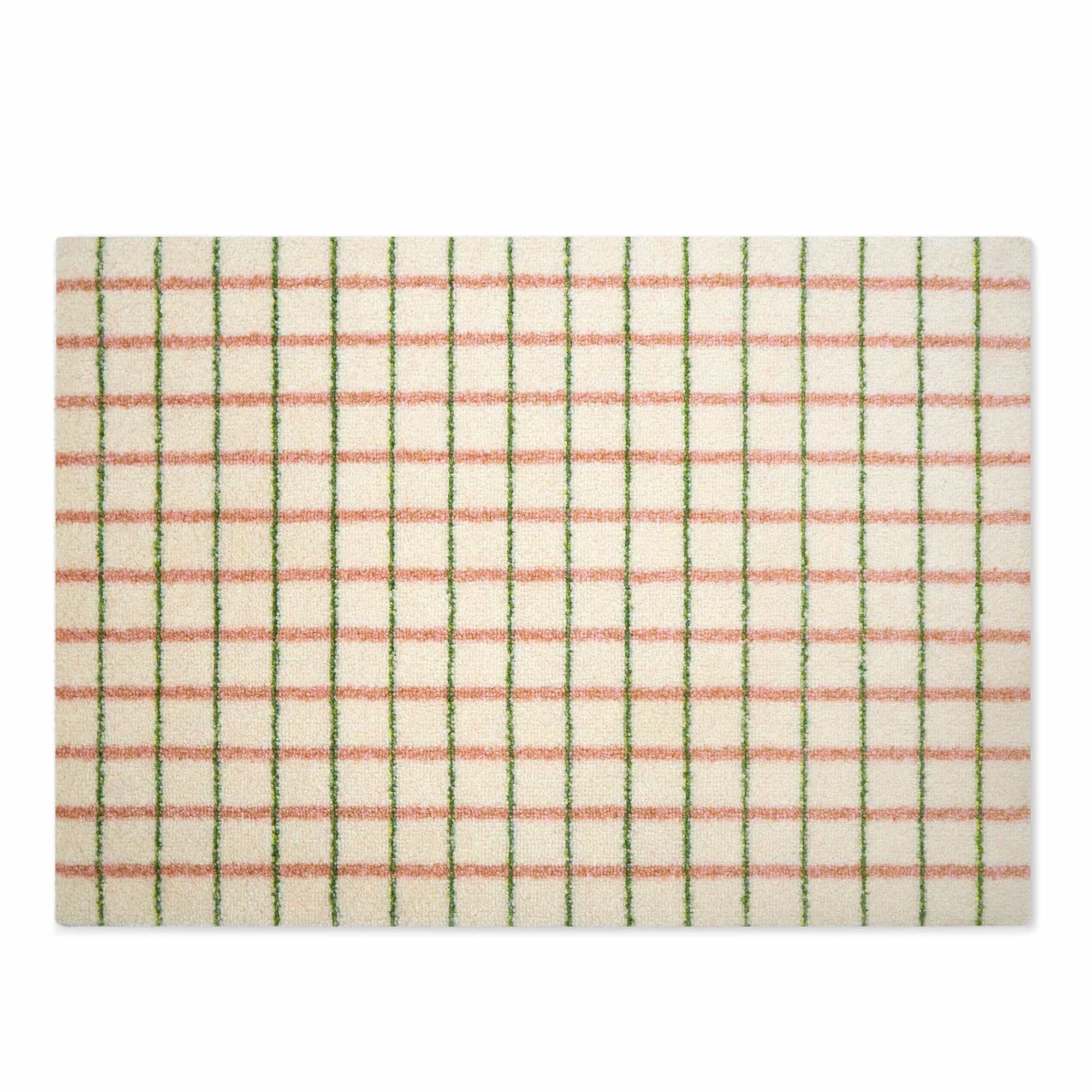 Grid Lime Candycane Doormat